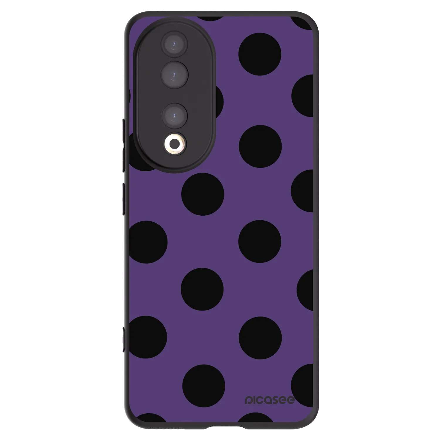 Picasee Honor 90 5G Hülle - Schwarzes Silikon - Big flickers 2
