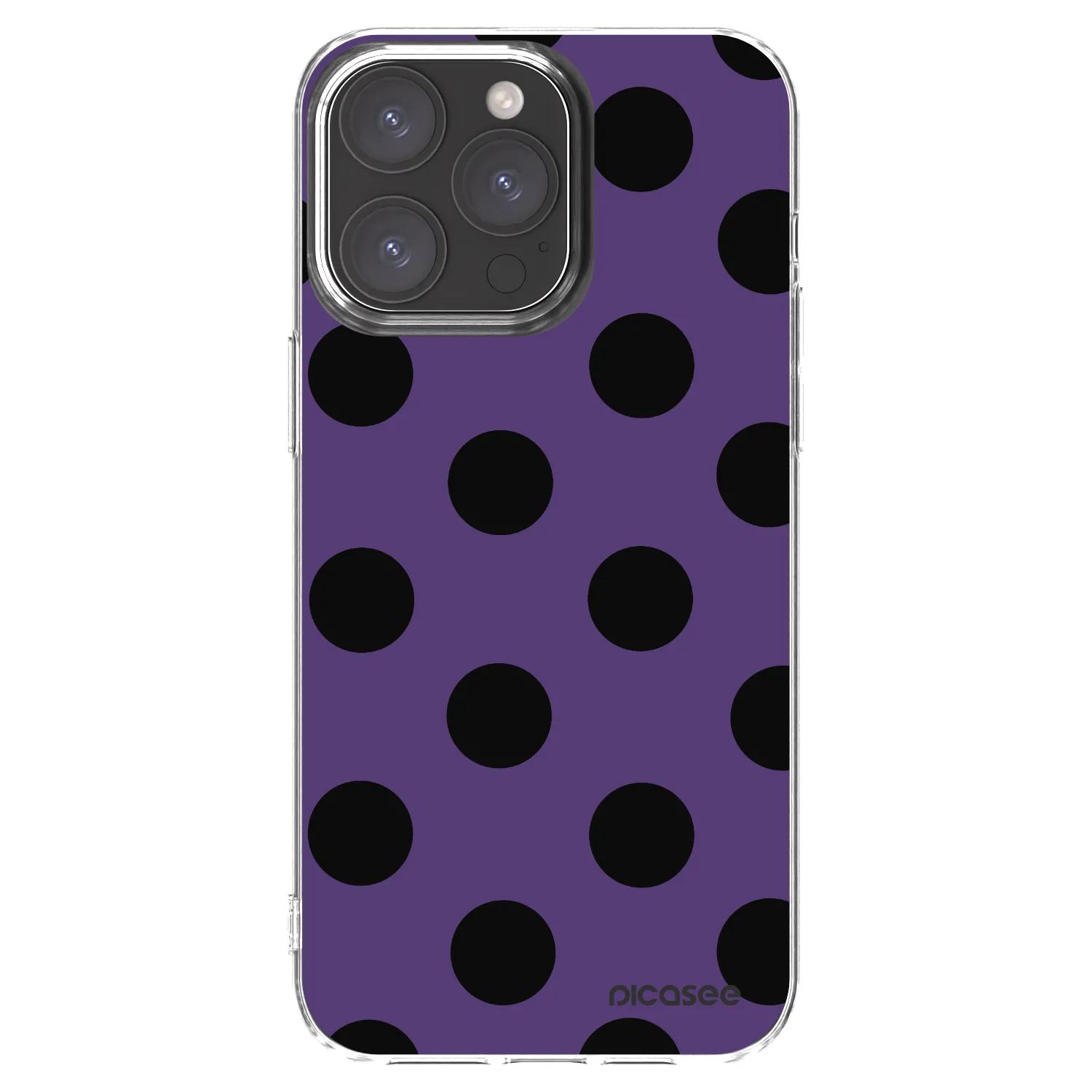 Picasee Apple iPhone 15 Pro Max Hülle - Transparentes Silikon - Big flickers 2