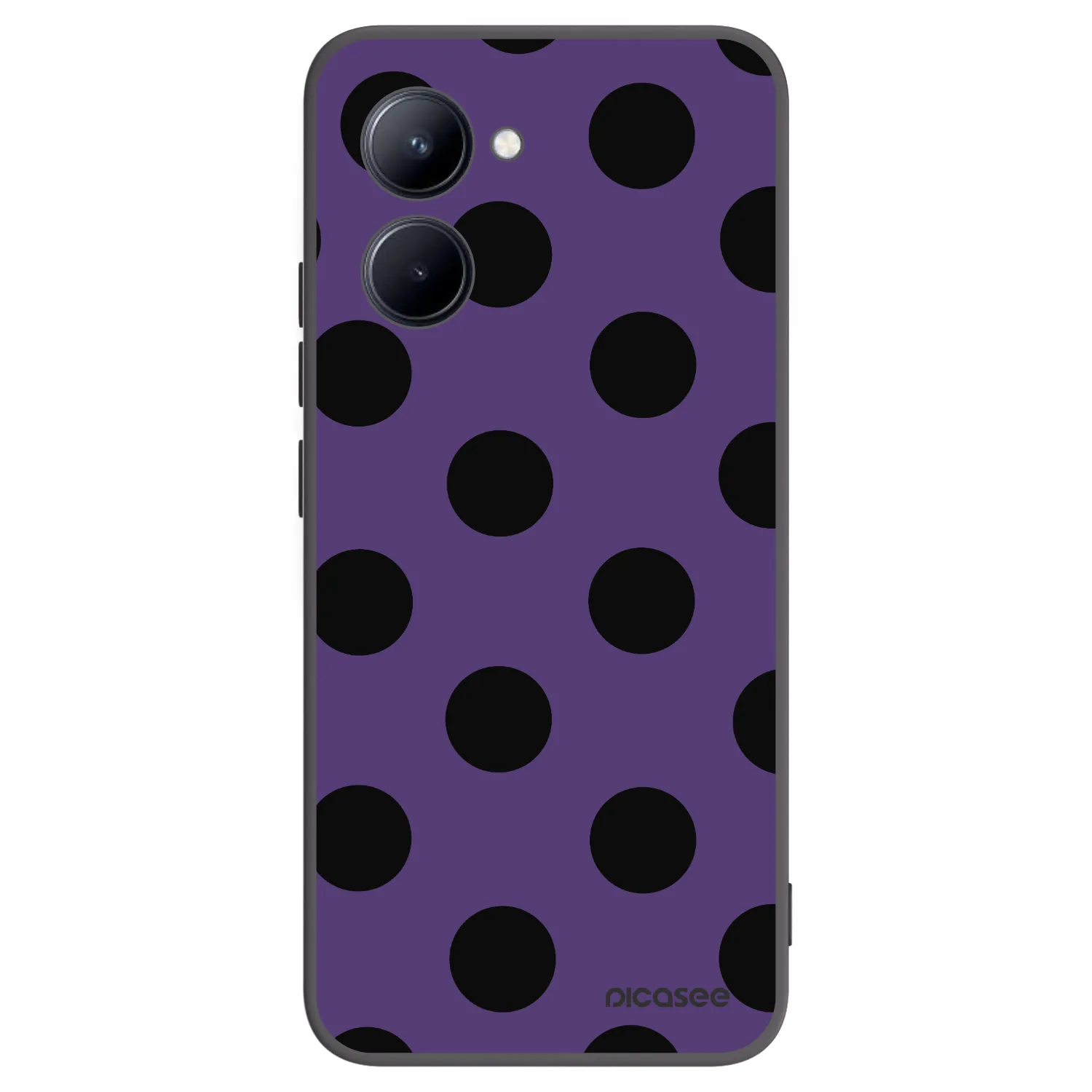 Picasee Realme C33 (2023) Hülle - Schwarzes Silikon - Big flickers 2
