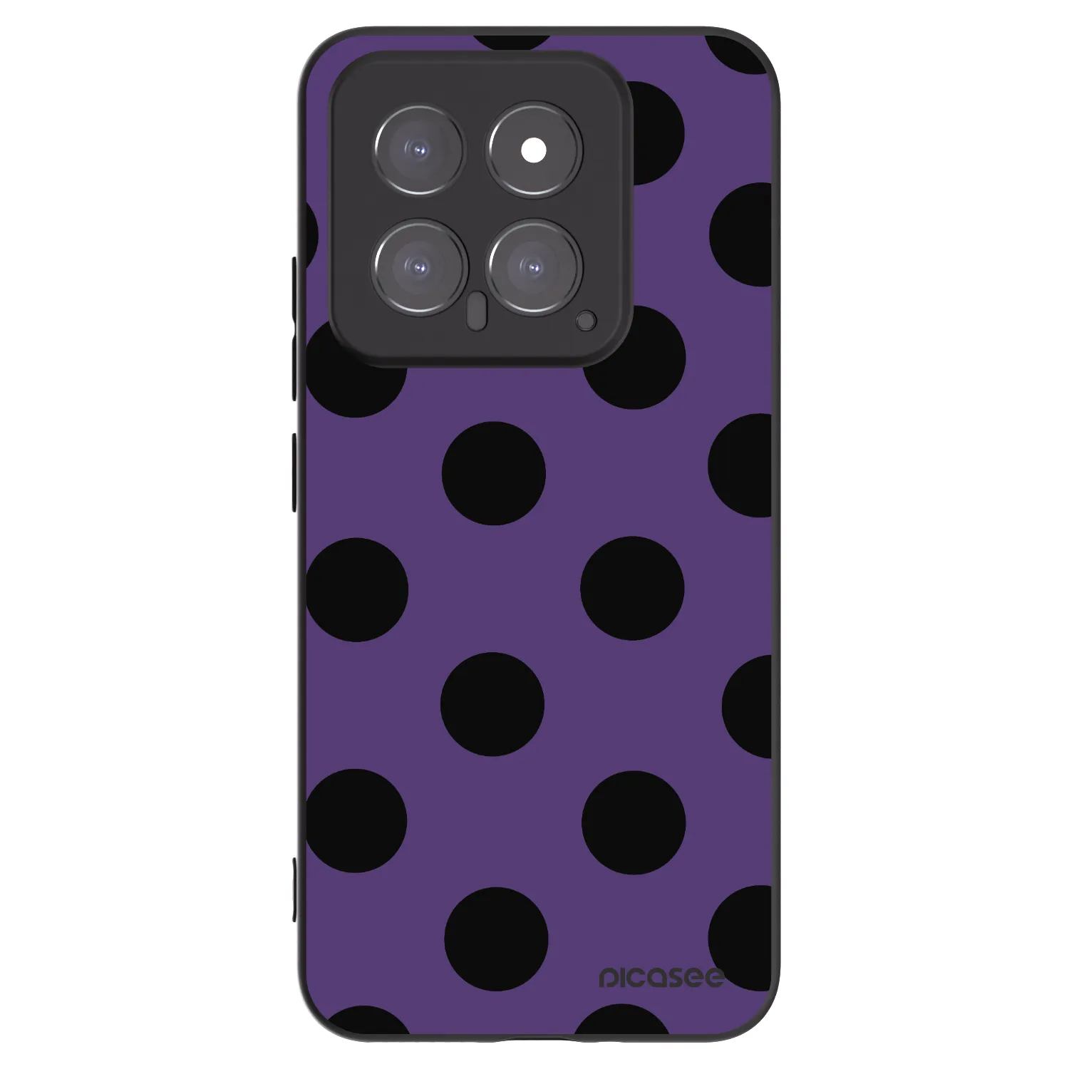 Picasee Xiaomi 14 Hülle - Schwarzes Silikon - Big flickers 2