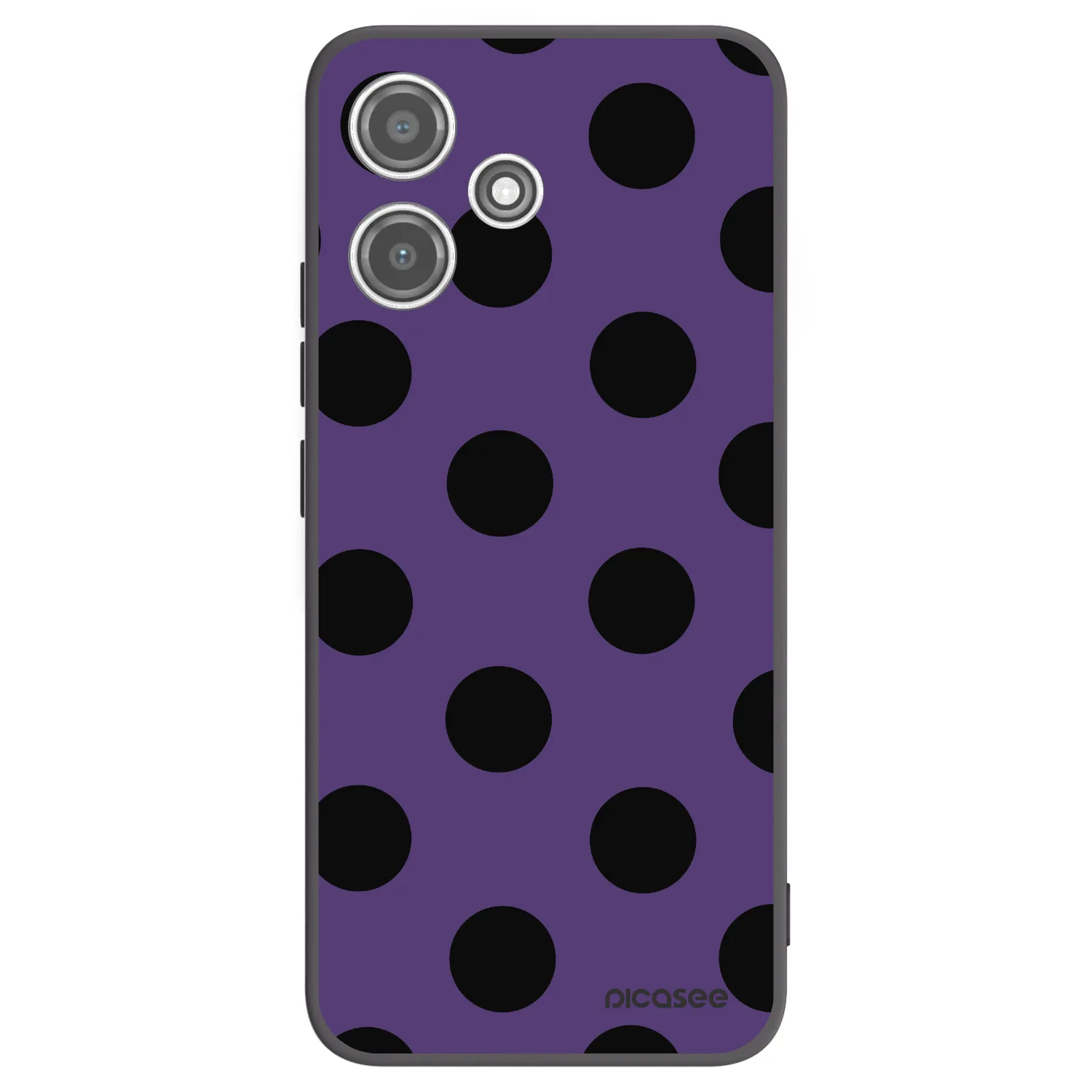 Picasee Xiaomi Redmi 12 5G Hülle - Schwarzes Silikon - Big flickers 2