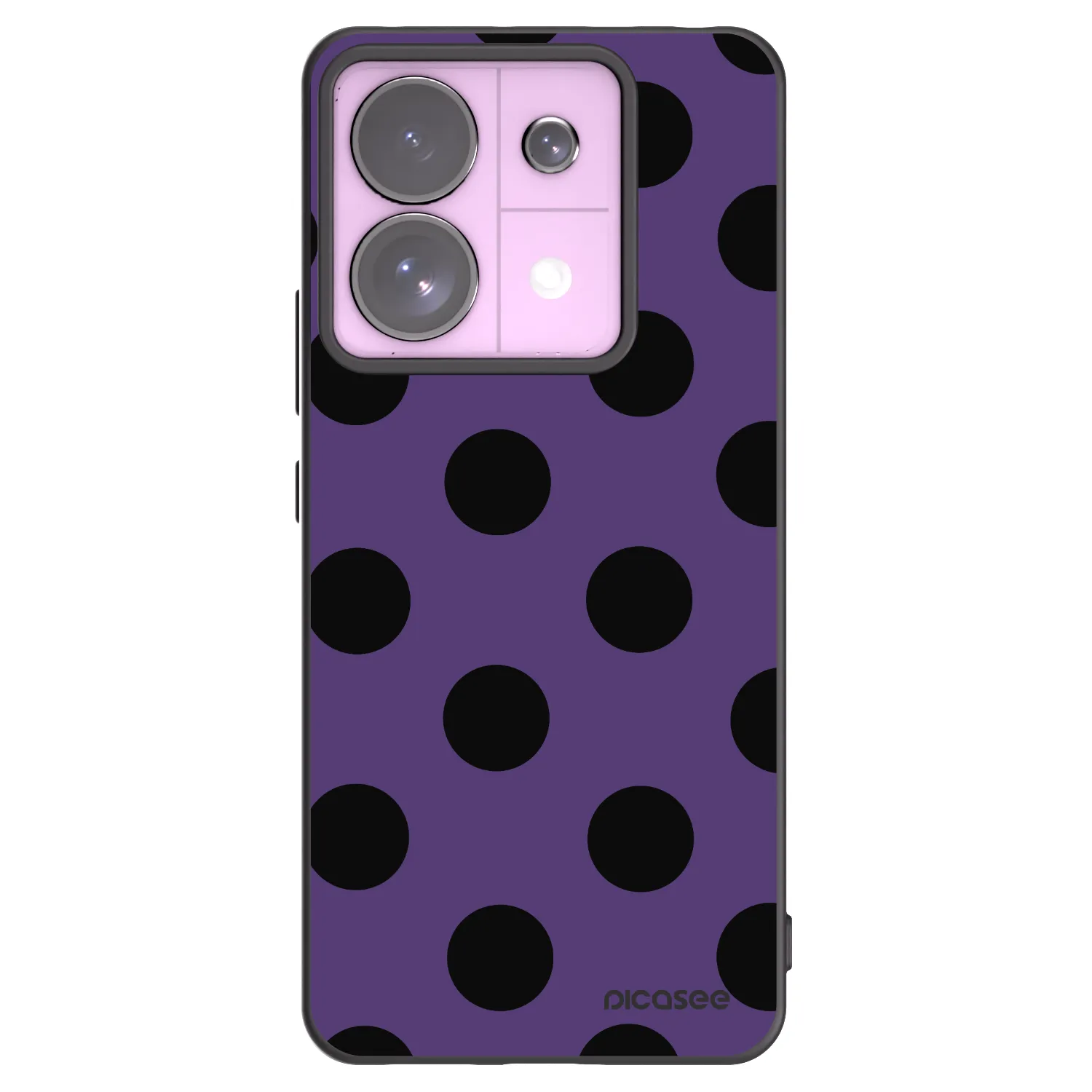 Picasee Xiaomi Redmi Note 13 Pro 5G Hülle - Schwarzes Silikon - Big flickers 2