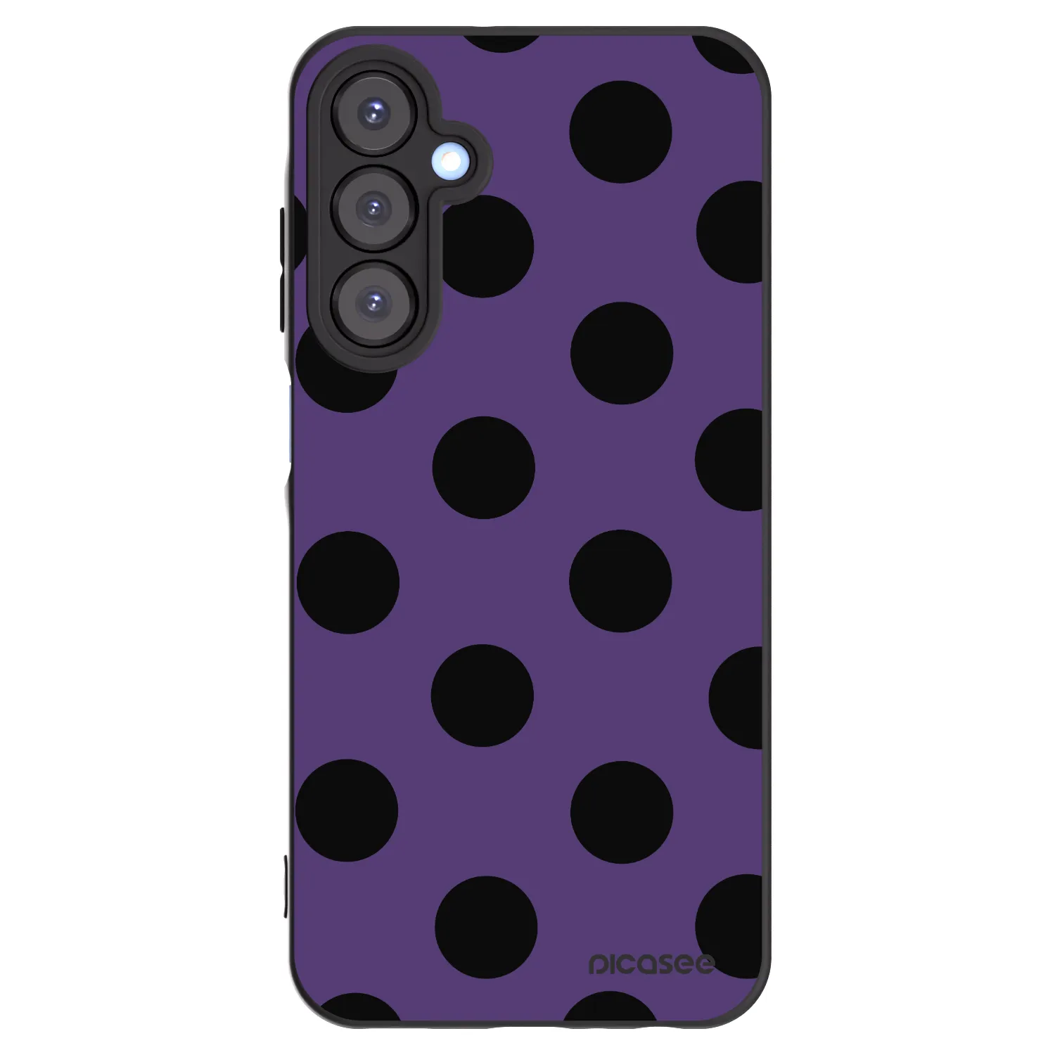 Picasee Samsung Galaxy A25 A256B 5G Hülle - Schwarzes Silikon - Big flickers 2