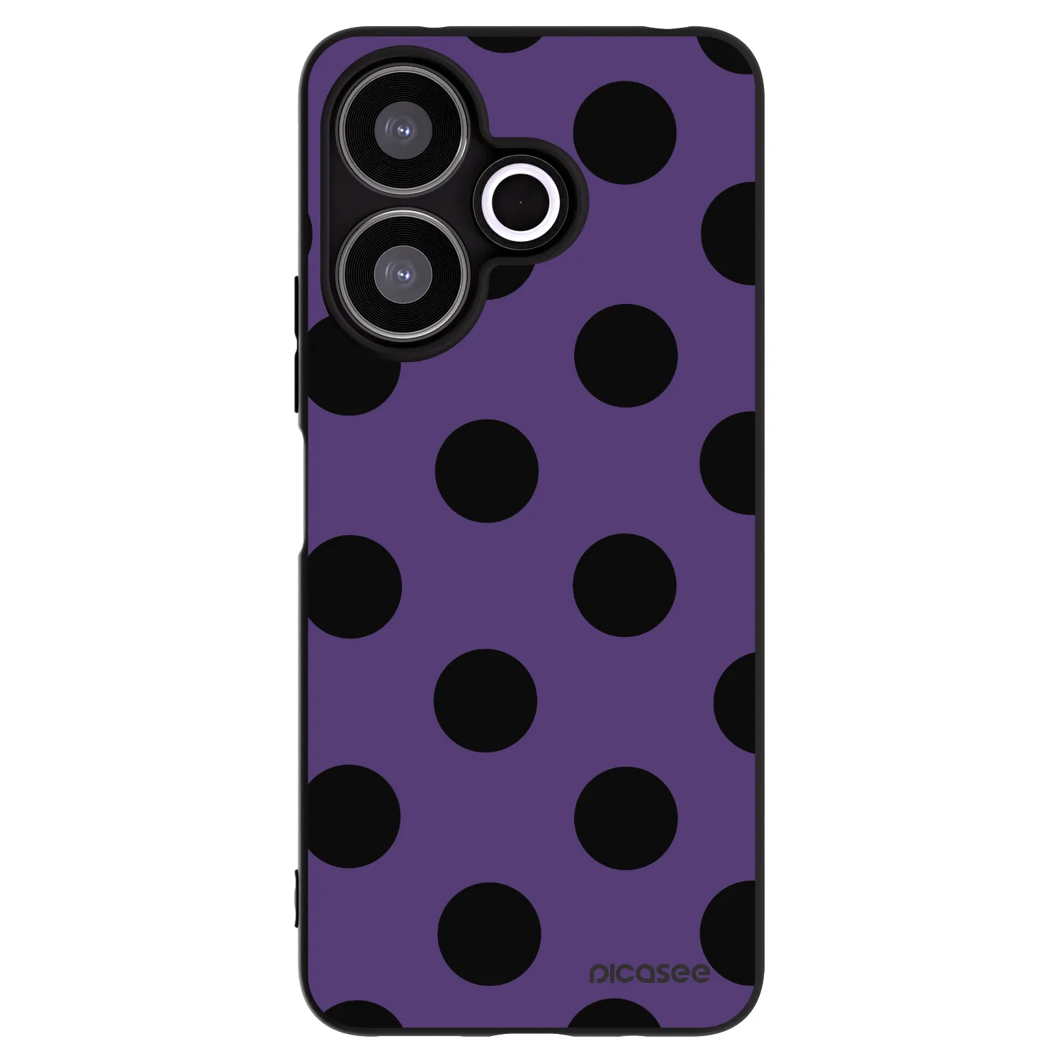 Picasee Xiaomi Redmi 13 4G Hülle - Schwarzes Silikon - Big flickers 2