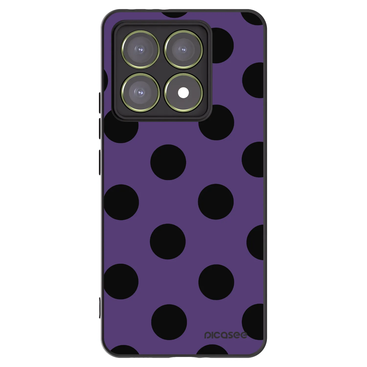 Picasee Xiaomi 14T Hülle - Schwarzes Silikon - Big flickers 2