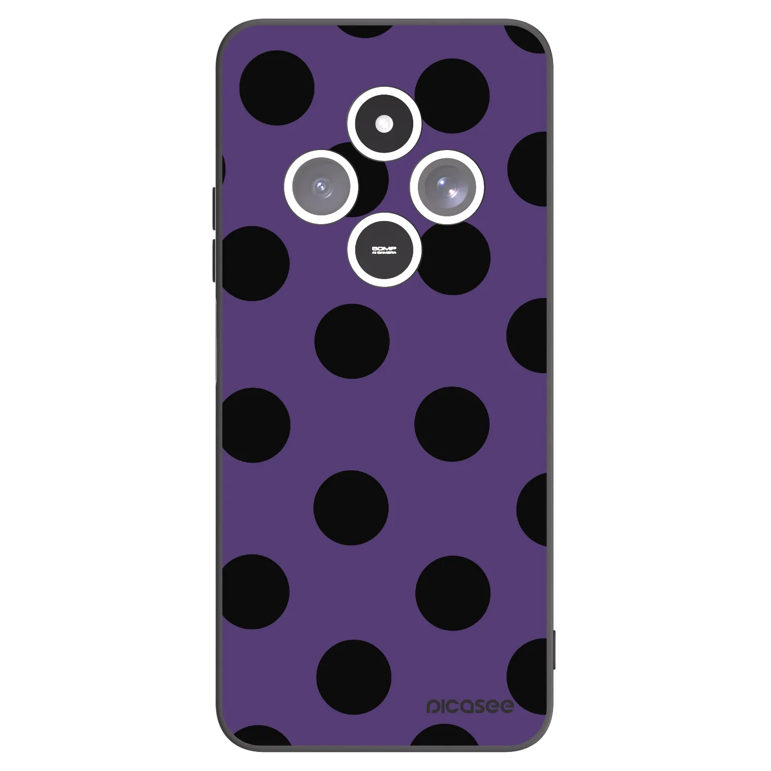 Picasee Xiaomi Redmi 14C Hülle - Schwarzes Silikon - Big flickers 2