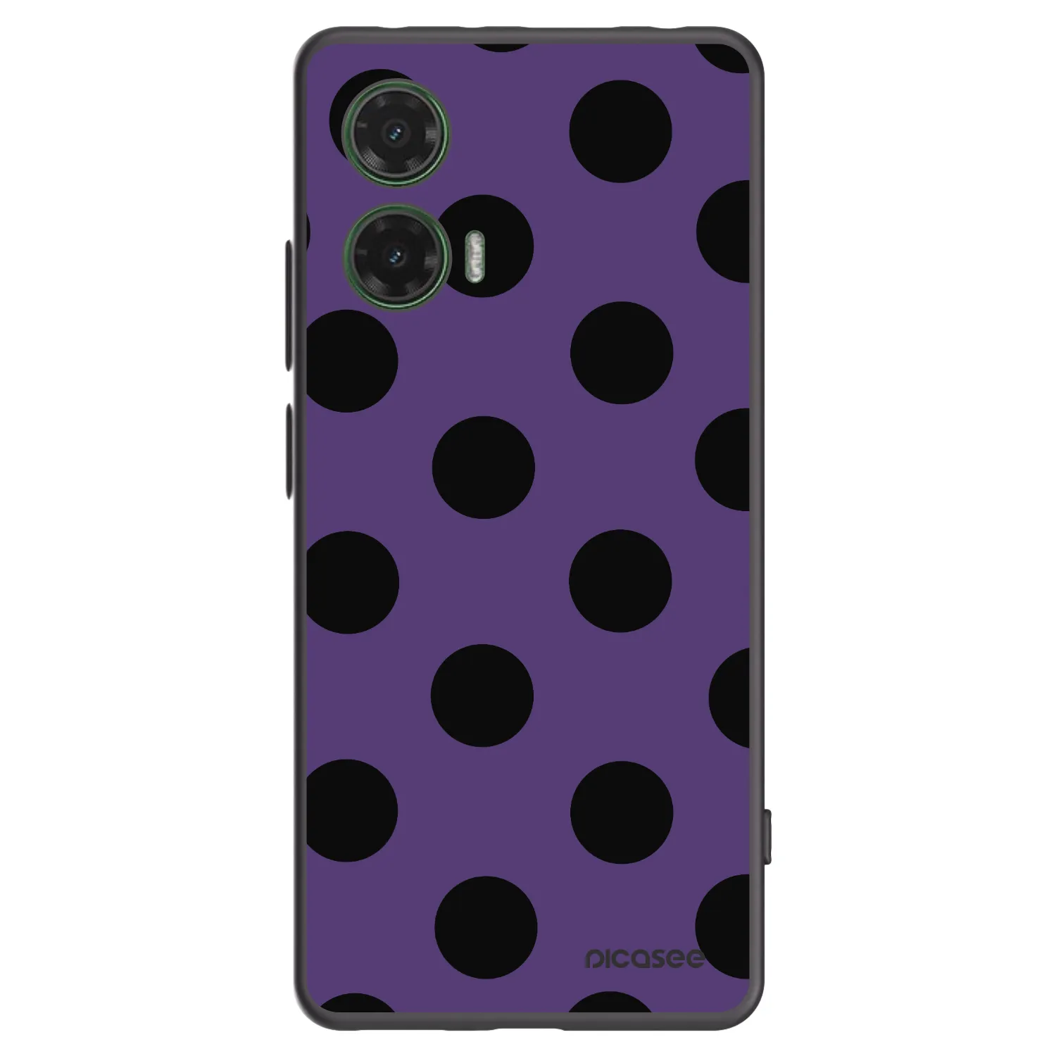 Picasee Motorola Moto G35 5G Hülle - Schwarzes Silikon - Big flickers 2