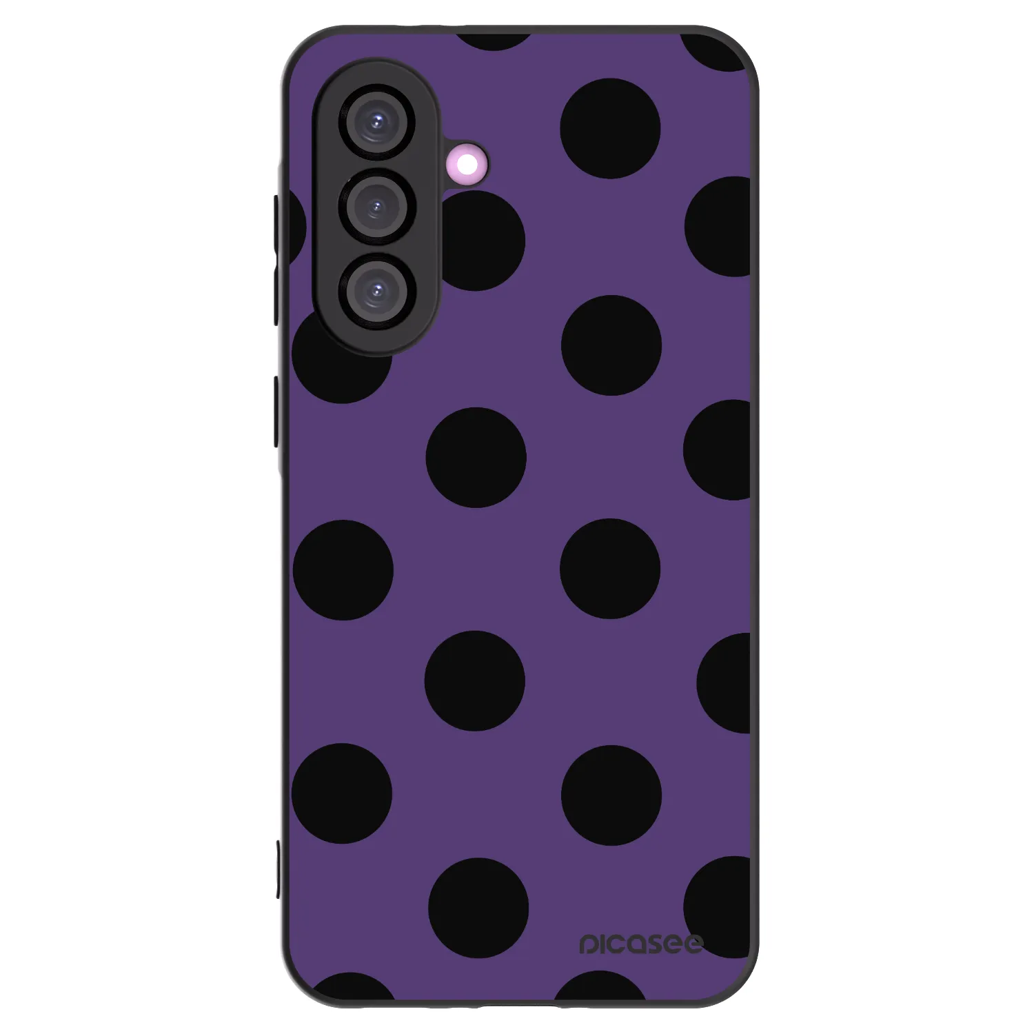 Picasee Samsung Galaxy A56 5G A566B Hülle - Schwarzes Silikon - Big flickers 2