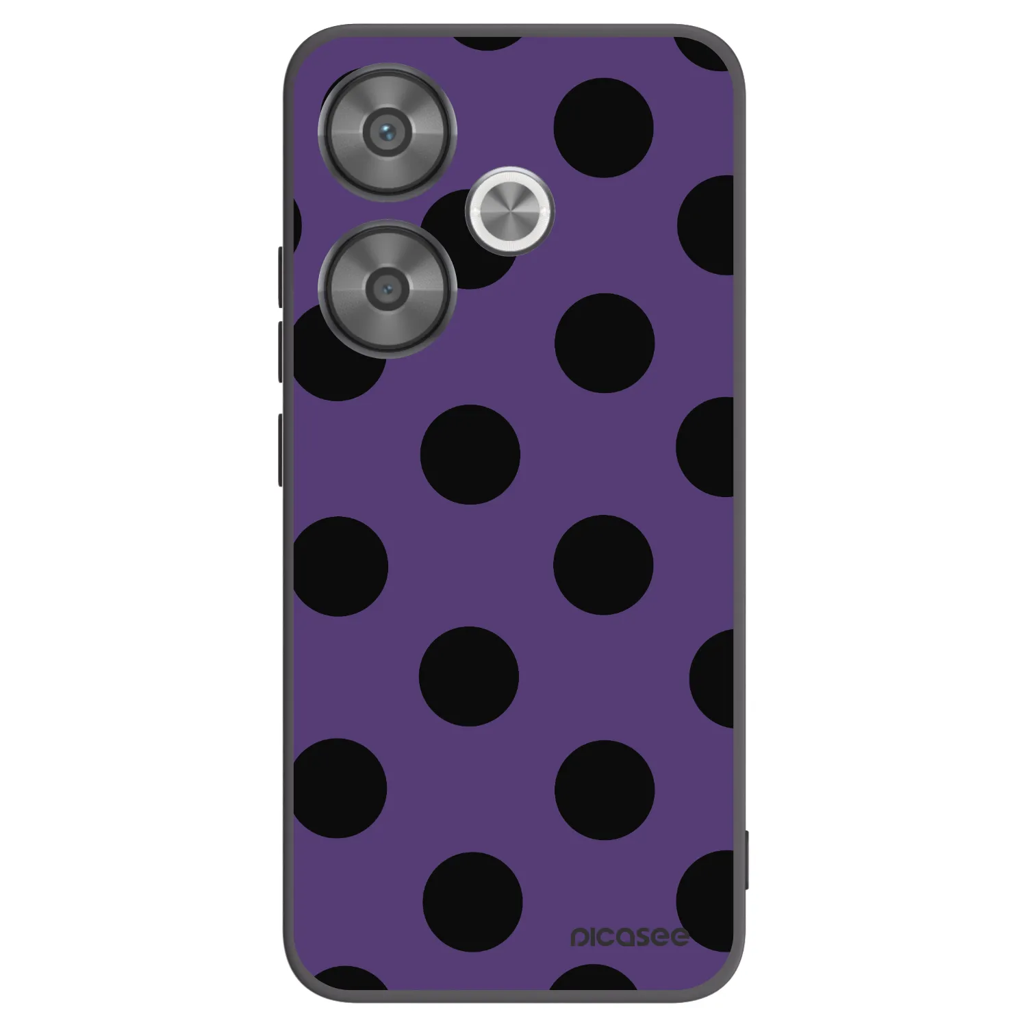 Picasee Xiaomi Poco F6 Hülle - Schwarzes Silikon - Big flickers 2