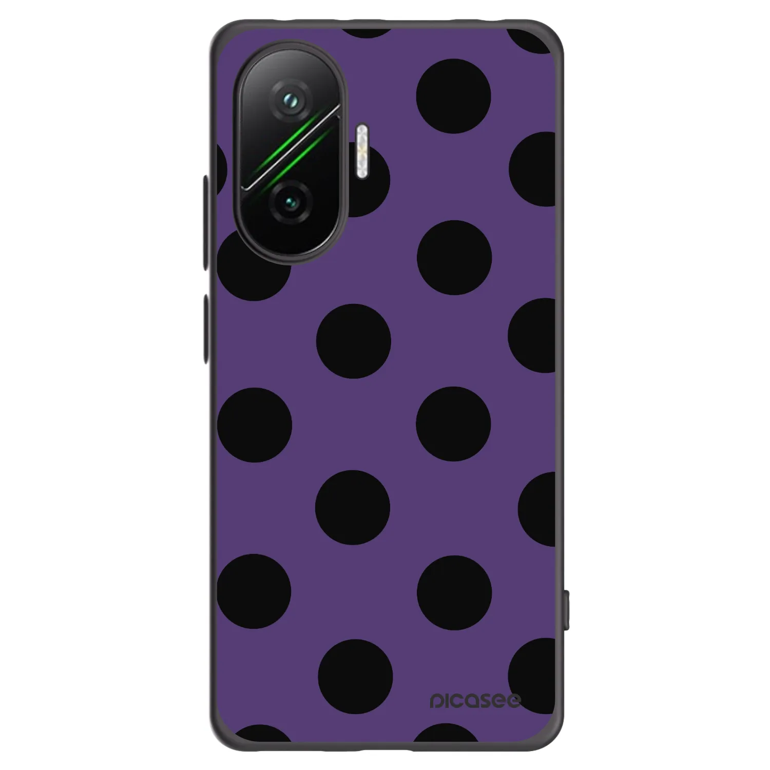 Picasee Xiaomi Poco F7 5G Hülle - Schwarzes Silikon - Big flickers 2