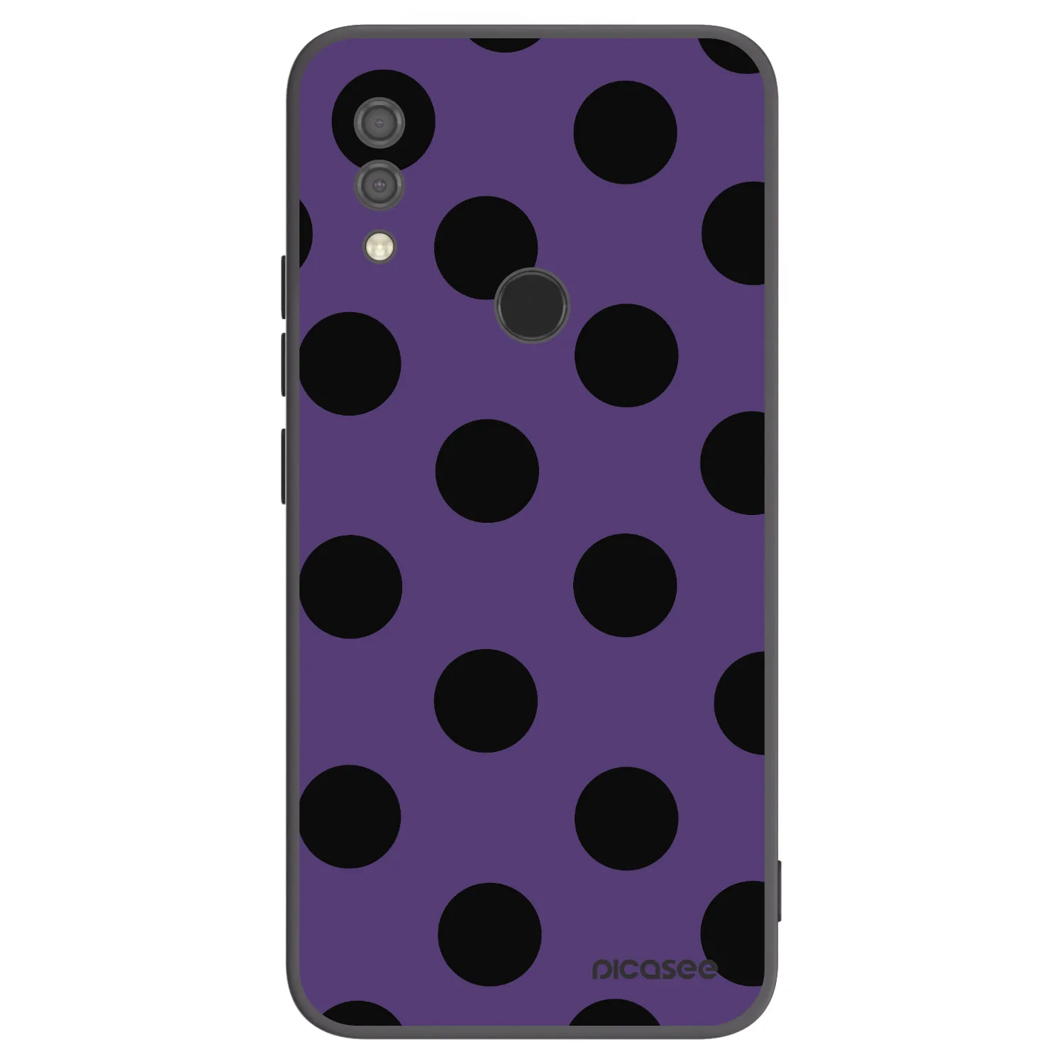 Picasee Xiaomi Redmi 7 Hülle - Schwarzes Silikon - Big flickers 2