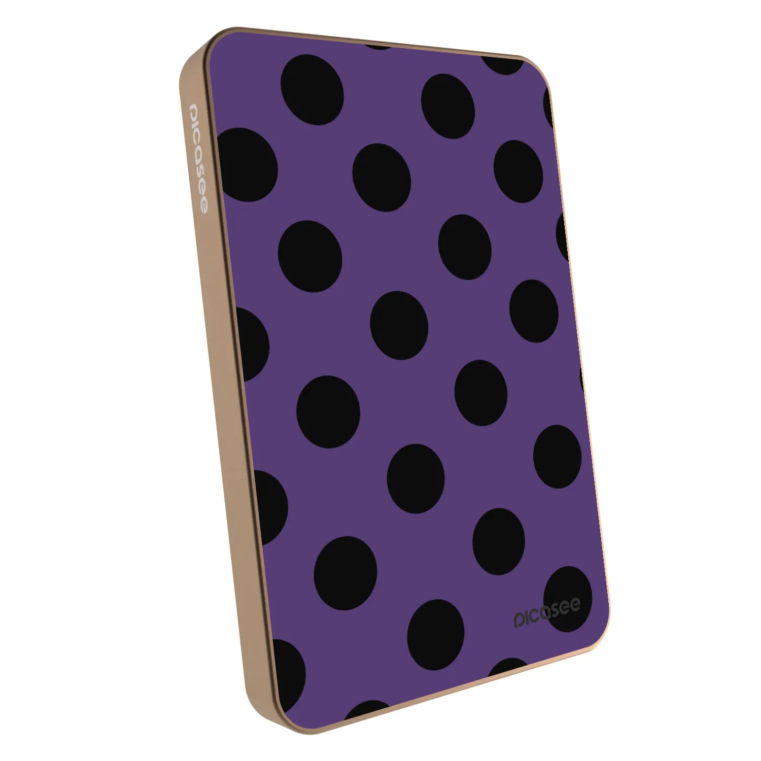 Picasee Powerbank mit MagSafe 5 000 mAh Golden - Big flickers 2