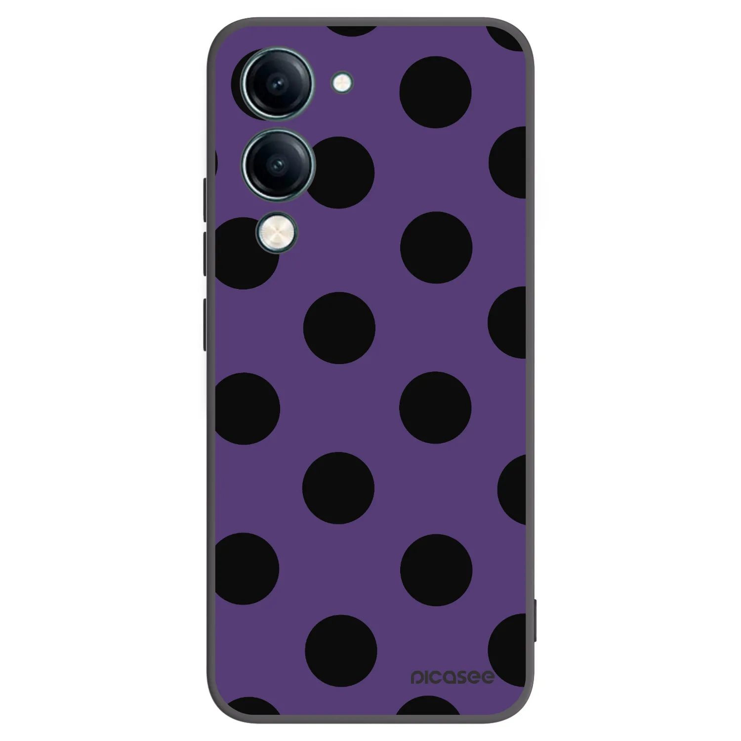 Picasee Vivo Y29s 5G Hülle - Schwarzes Silikon - Big flickers 2