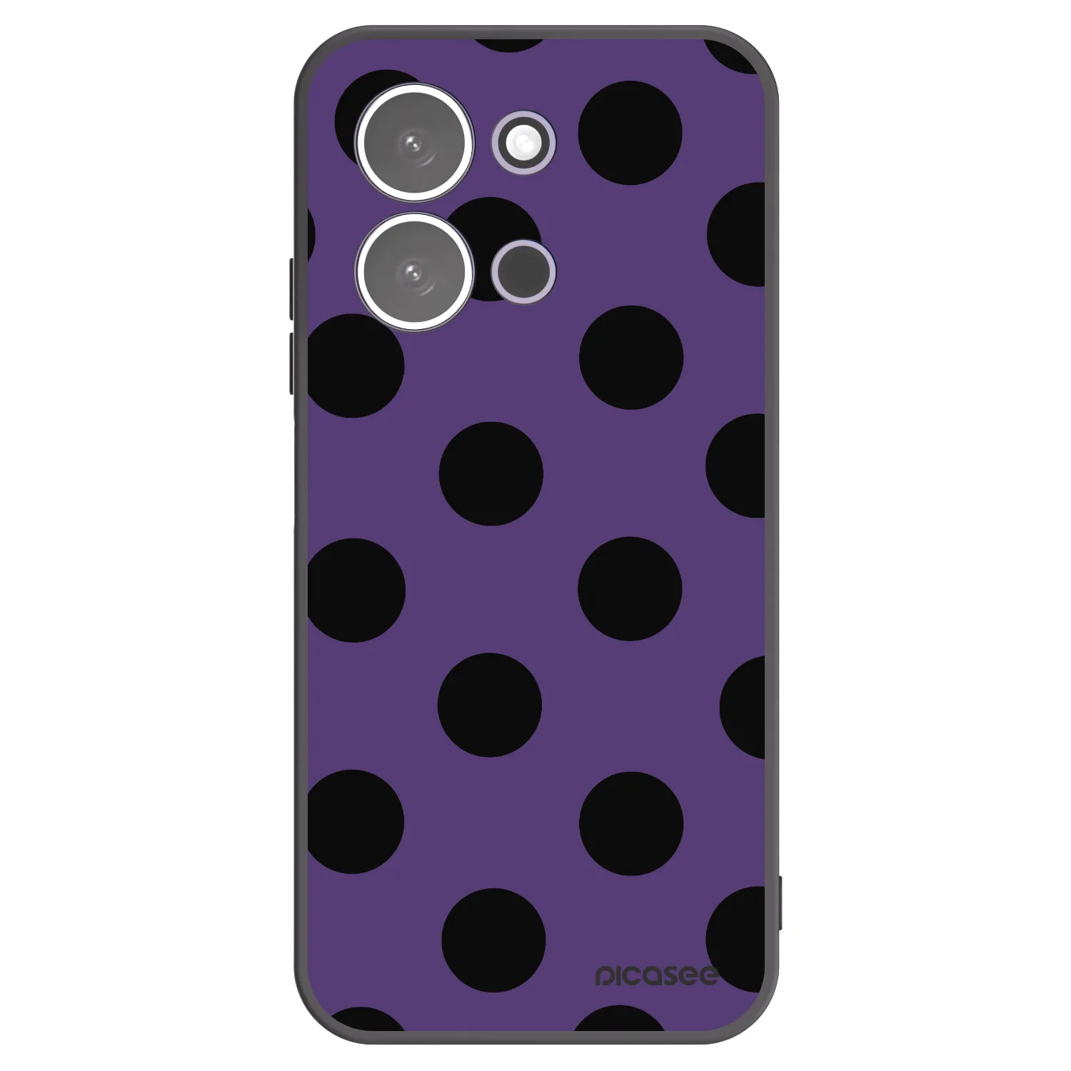 Picasee Xiaomi Redmi 15C 5G Hülle - Schwarzes Silikon - Big flickers 2