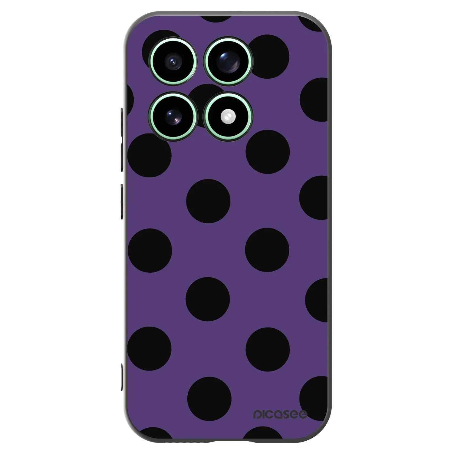 Picasee Xiaomi 17 Hülle - Schwarzes Silikon - Big flickers 2