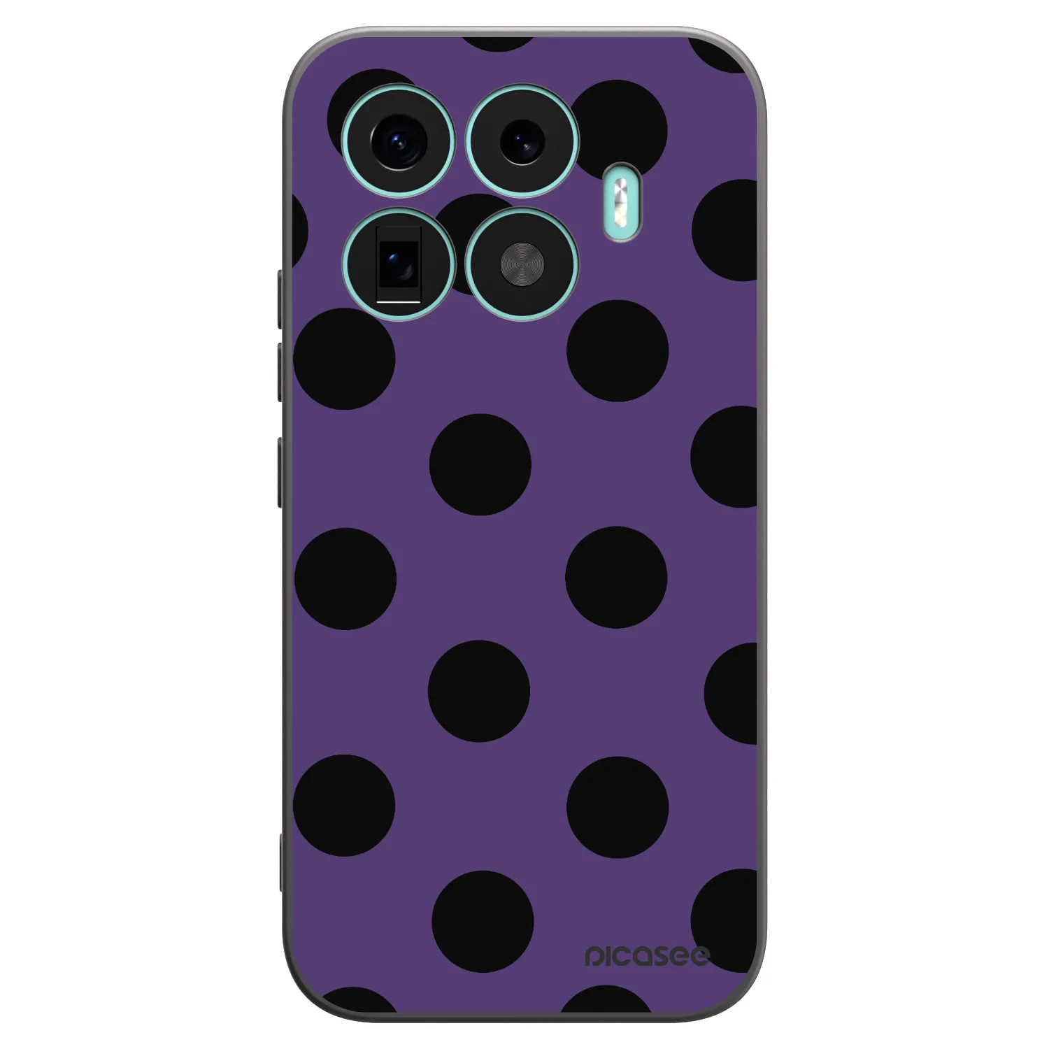 Picasee Xiaomi 17T Hülle - Schwarzes Silikon - Big flickers 2