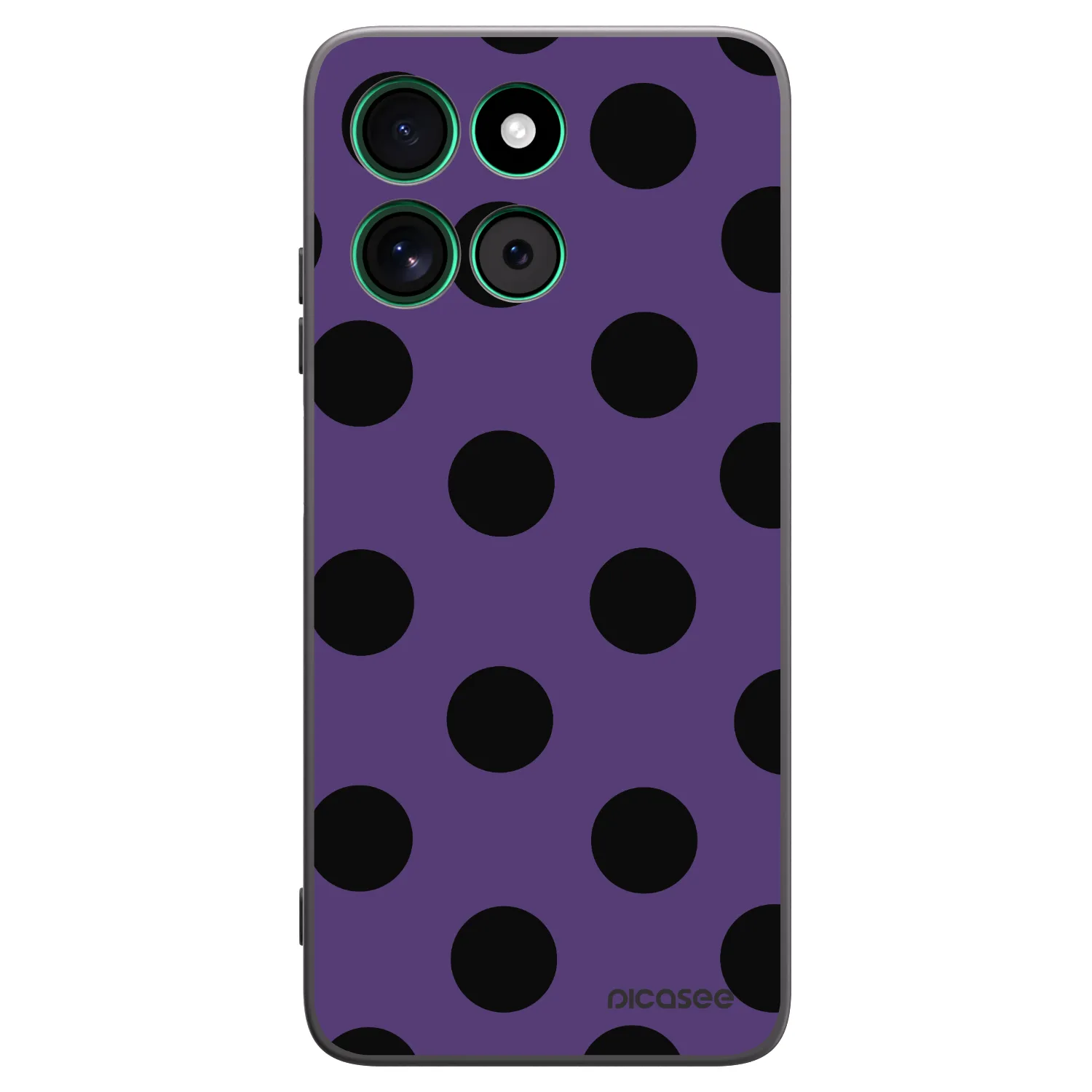 Picasee Motorola Moto G57 Power Hülle - Schwarzes Silikon - Big flickers 2