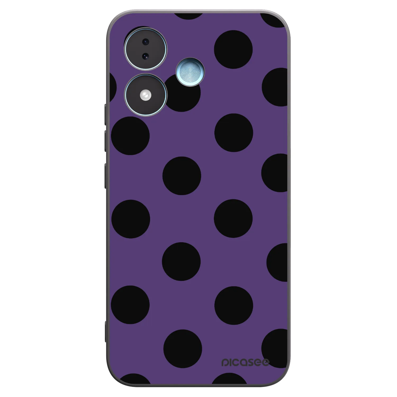 Picasee Xiaomi Redmi Note 17 5G Hülle - Schwarzes Silikon - Big flickers 2