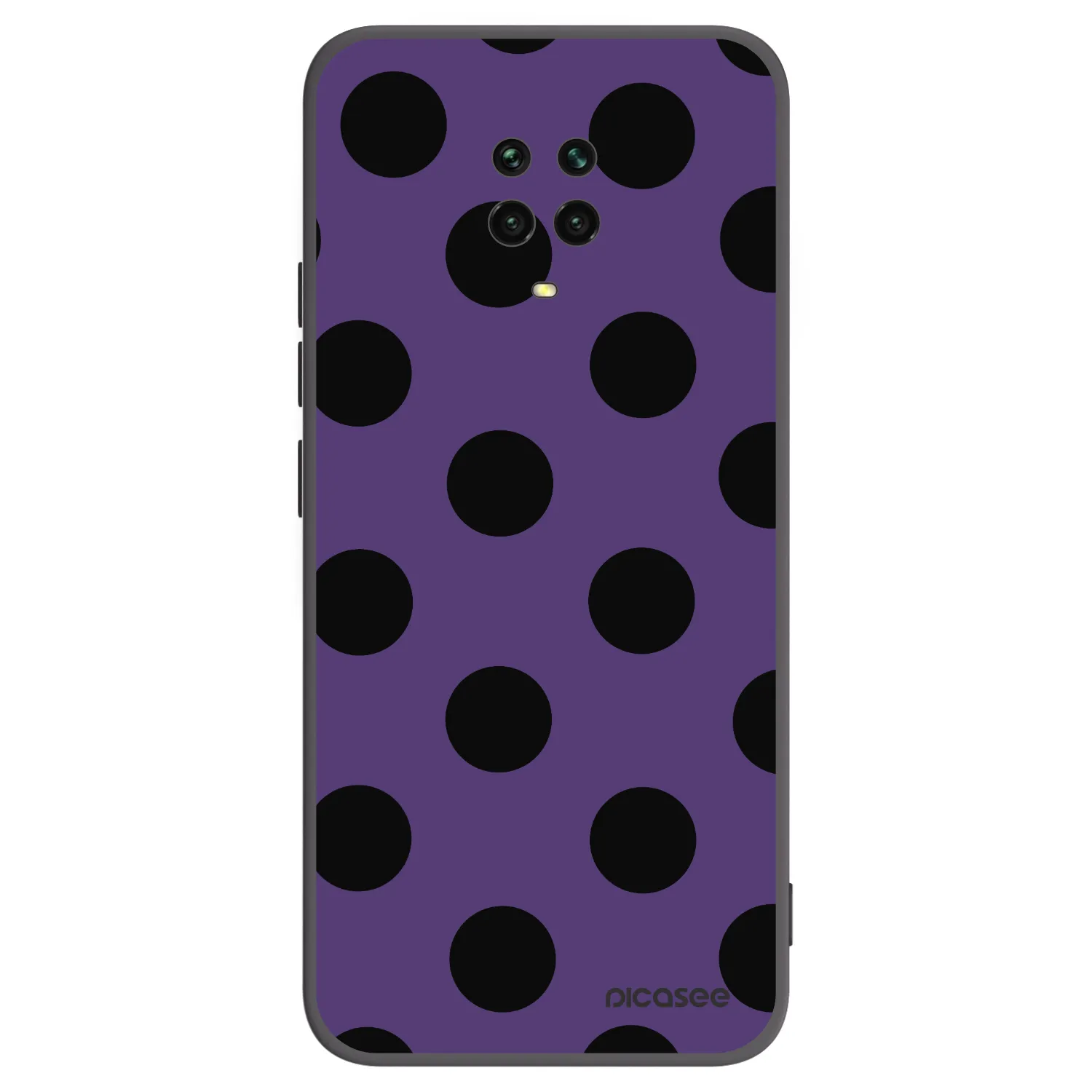 Picasee Xiaomi Redmi Note 9S Hülle - Schwarzes Silikon - Big flickers 2