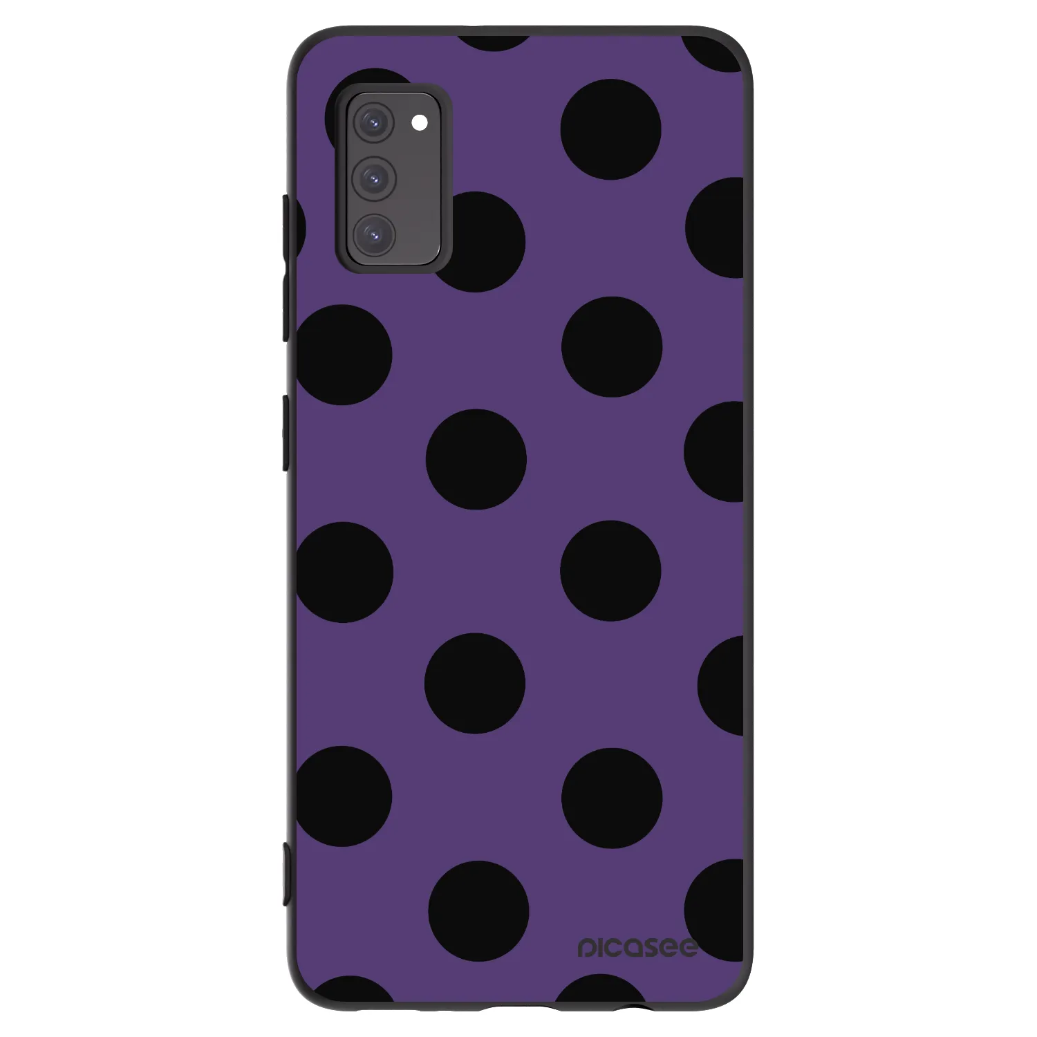 Picasee Samsung Galaxy A41 A415F Hülle - Schwarzes Silikon - Big flickers 2