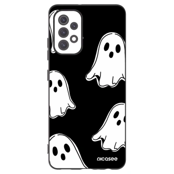 Picasee Samsung Galaxy A32 5G A326B Hülle - Schwarzes Silikon - Black ghosts