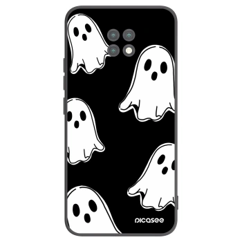 Picasee Xiaomi Redmi Note 9T Hülle - Schwarzes Silikon - Black ghosts
