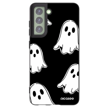 Picasee Samsung Galaxy S21 FE 5G Hülle - Schwarzes Silikon - Black ghosts