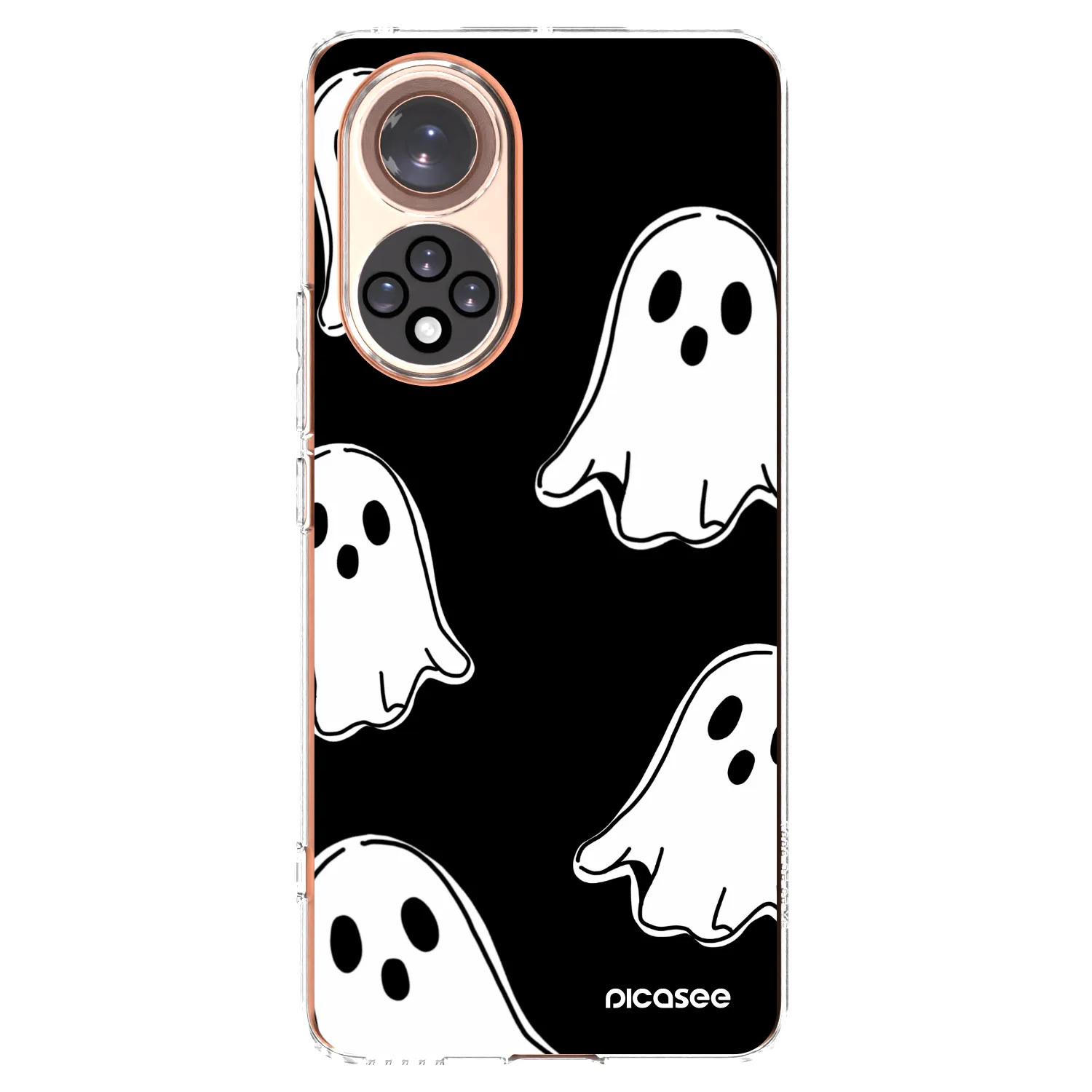 Picasee Huawei Nova 9 Hülle - Transparentes Silikon - Black ghosts
