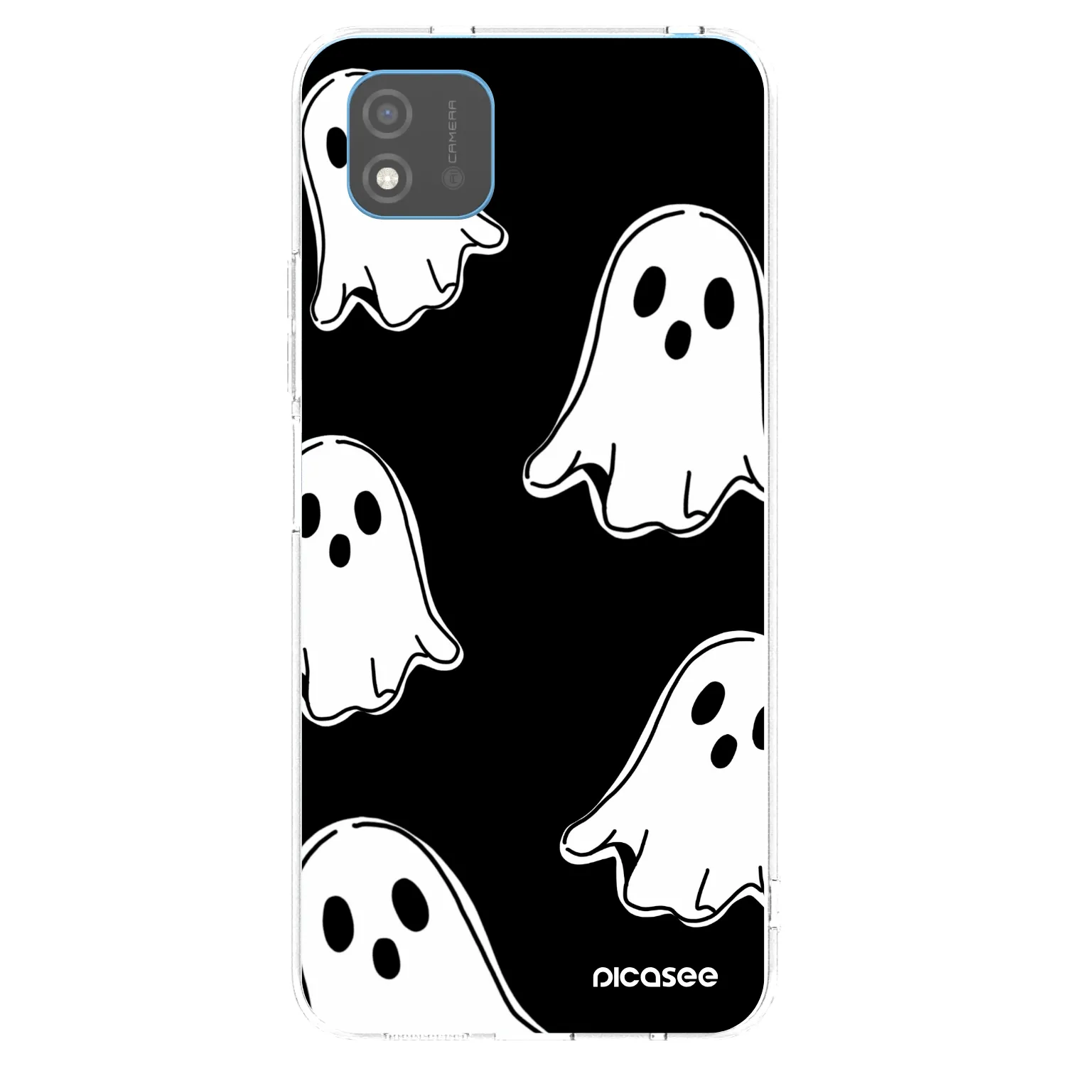 Picasee Realme C11 (2021) Hülle - Transparentes Silikon - Black ghosts