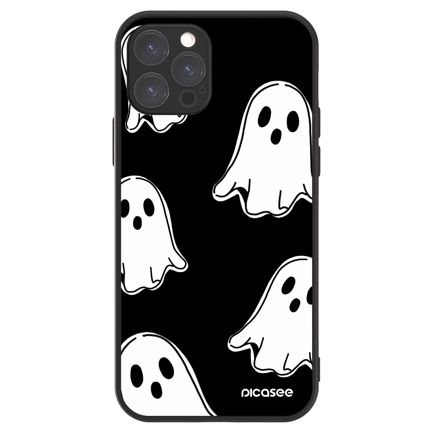 Picasee ULTIMATE CASE MagSafe für Apple iPhone 12 Pro - Black ghosts