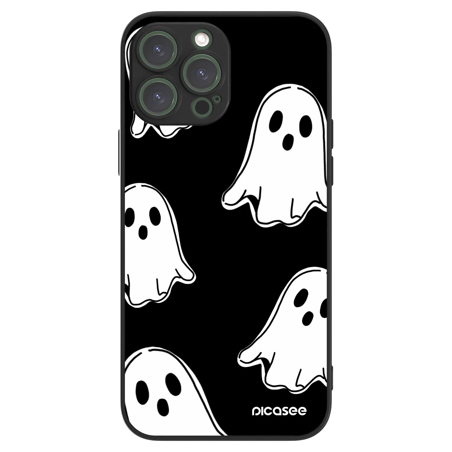 Picasee ULTIMATE CASE MagSafe für Apple iPhone 13 Pro Max - Black ghosts