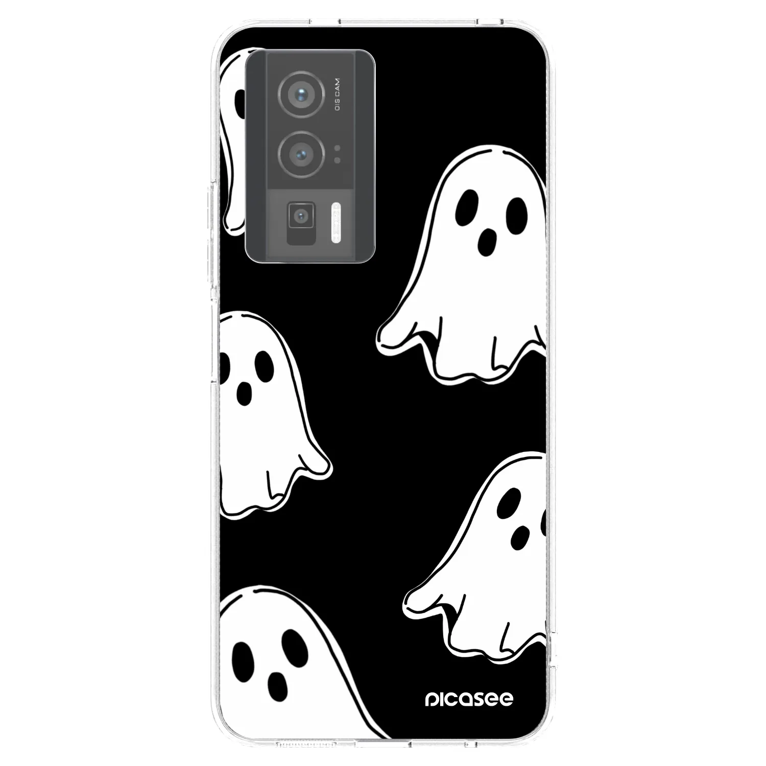 Picasee Xiaomi Poco F5 Pro 5G Hülle - Transparentes Silikon - Black ghosts