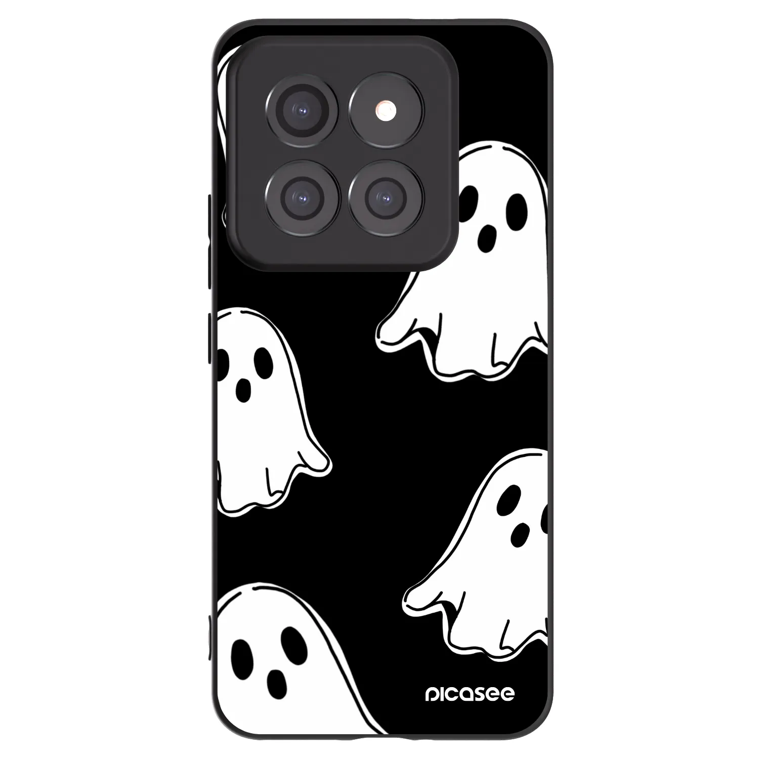 Picasee Xiaomi 14 Pro Hülle - Schwarzes Silikon - Black ghosts