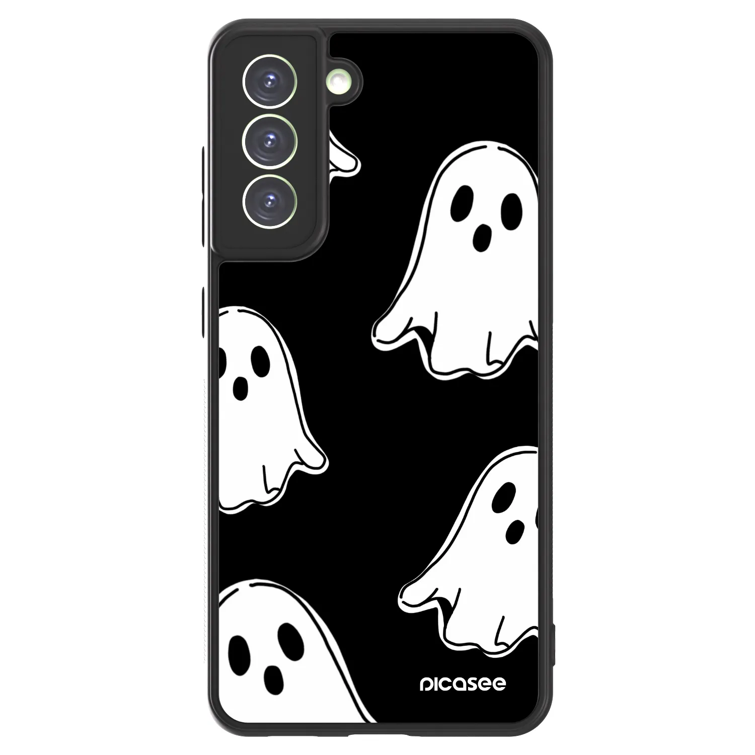 Picasee ULTIMATE CASE PowerShare für Samsung Galaxy S21 FE 5G - Black ghosts