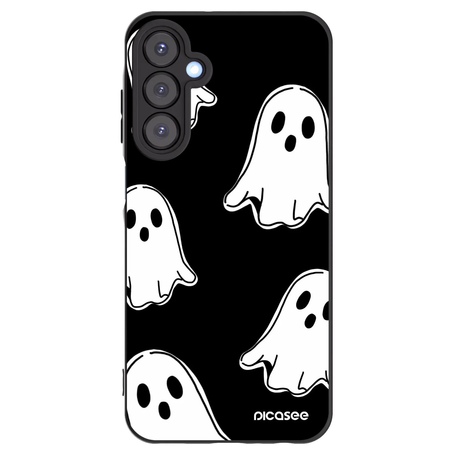 Picasee Samsung Galaxy A25 A256B 5G Hülle - Schwarzes Silikon - Black ghosts
