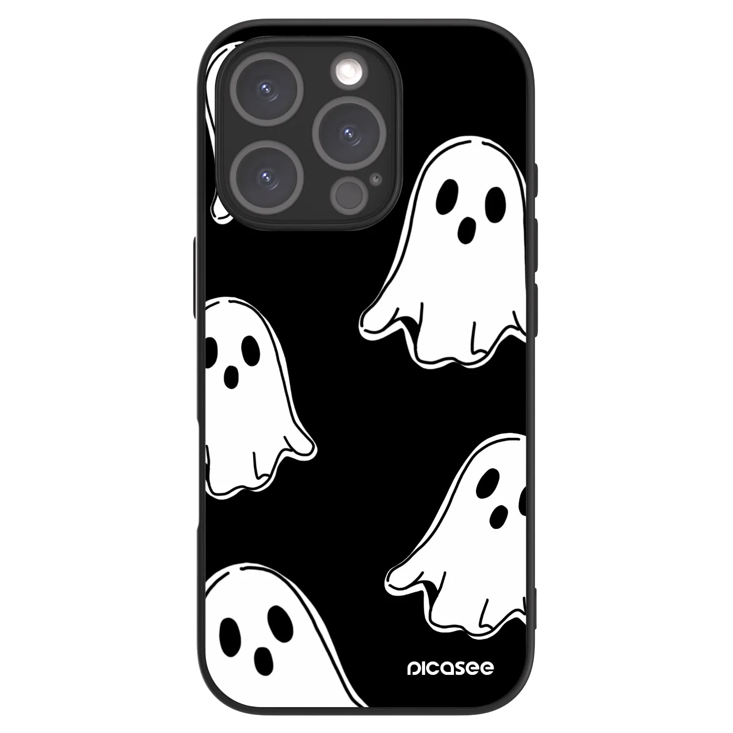 Picasee ULTIMATE CASE MagSafe für Apple iPhone 16 Pro - Black ghosts
