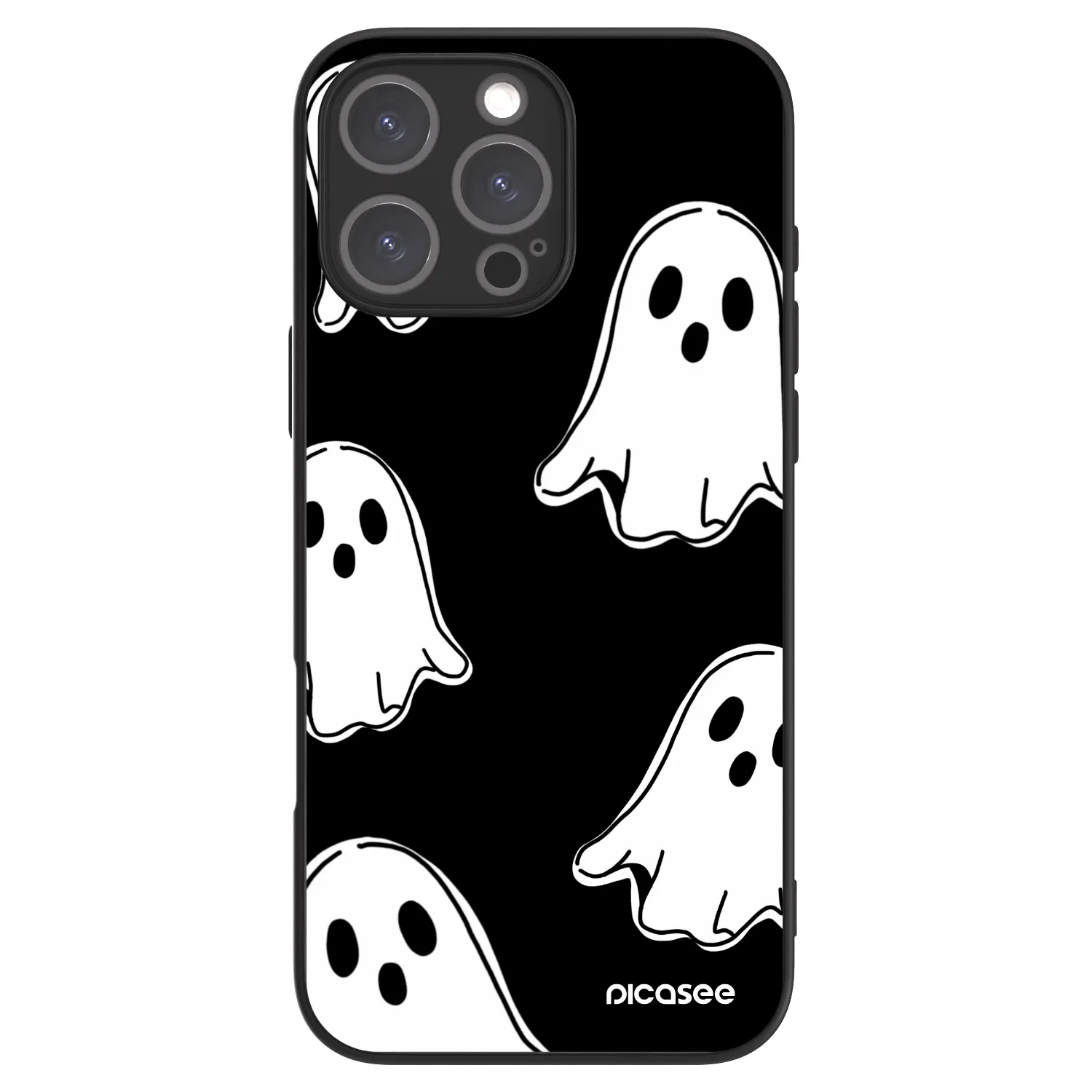 Picasee ULTIMATE CASE MagSafe für Apple iPhone 16 Pro Max - Black ghosts