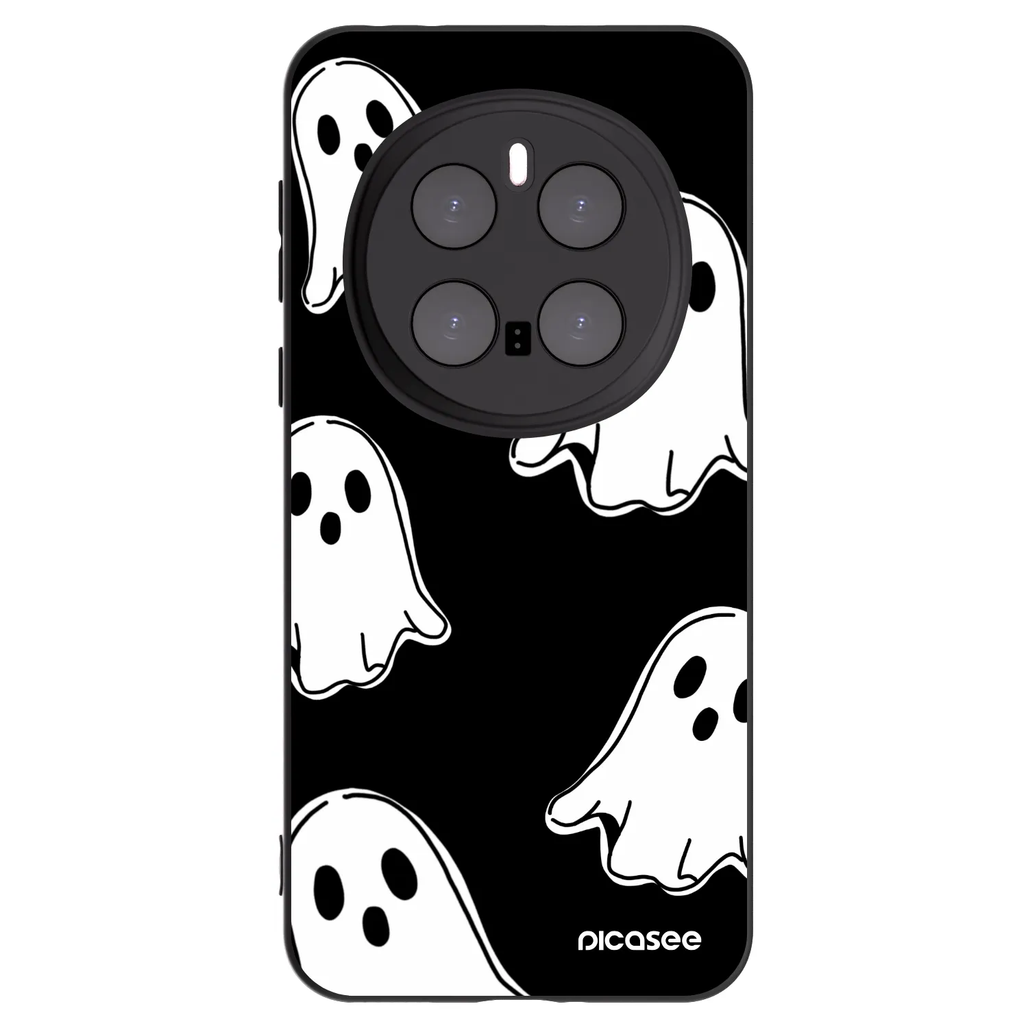 Picasee Honor Magic7 Pro 5G Hülle - Schwarzes Silikon - Black ghosts