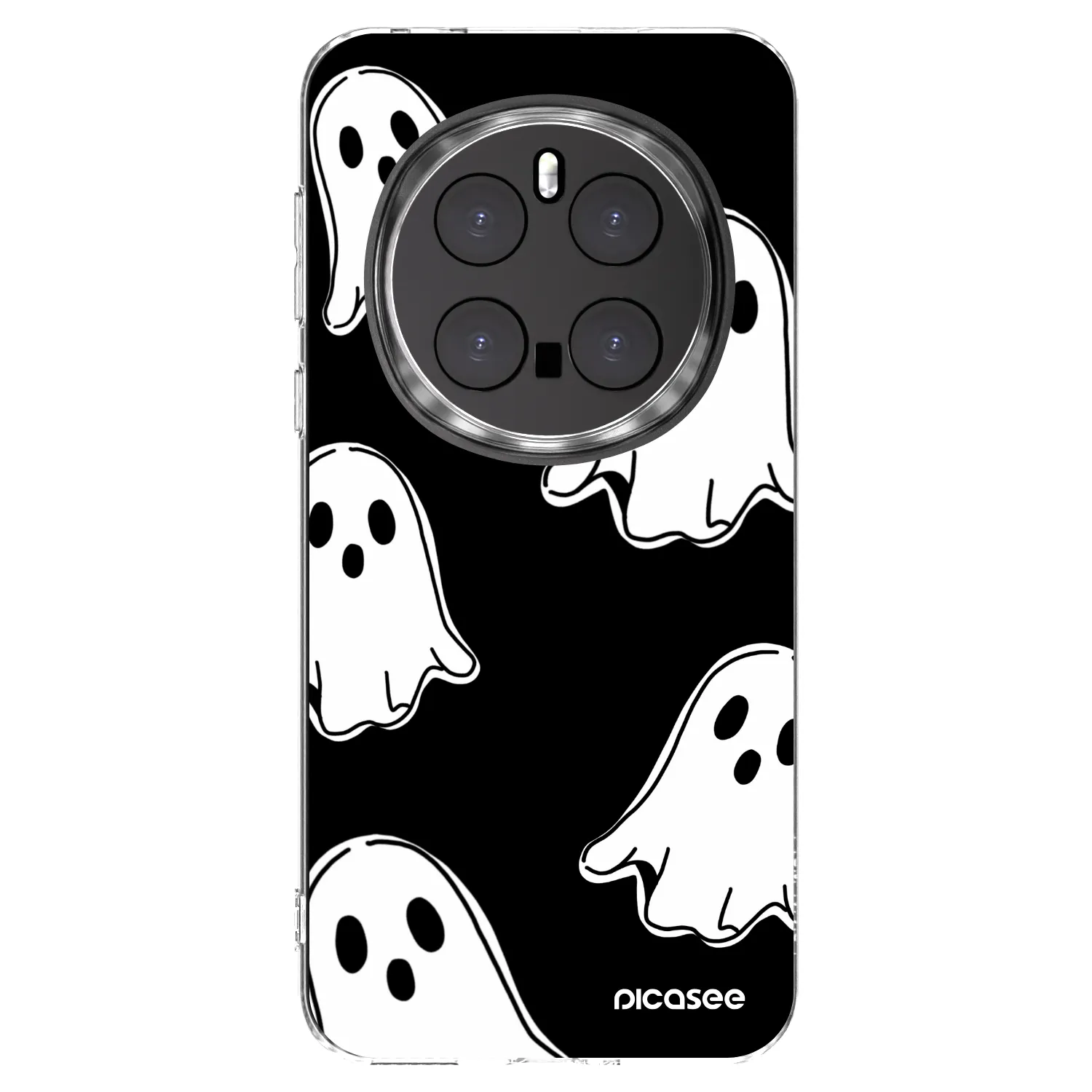 Picasee Honor Magic7 Pro 5G Hülle - Transparentes Silikon - Black ghosts