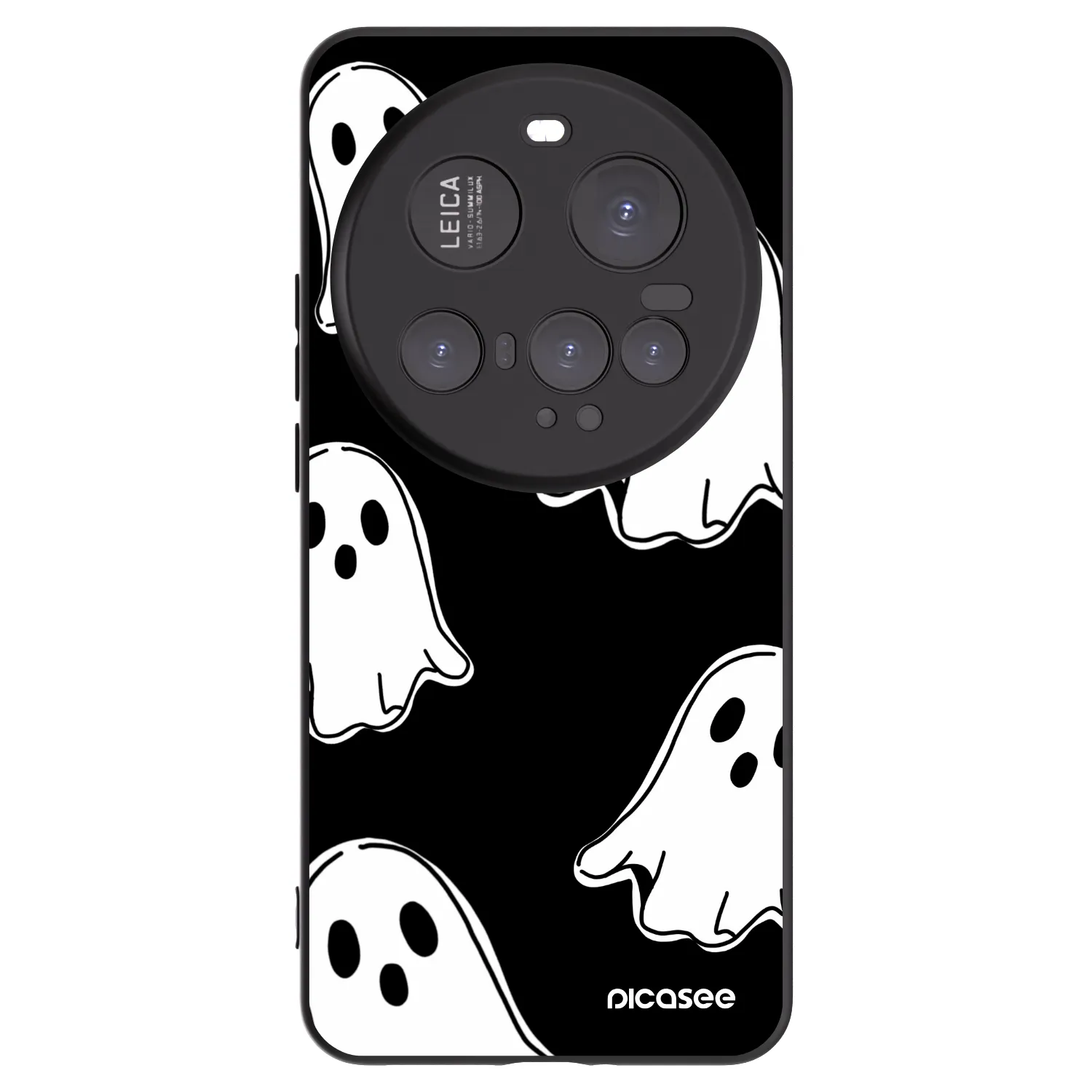 Picasee Xiaomi 15 Ultra Hülle - Schwarzes Silikon - Black ghosts