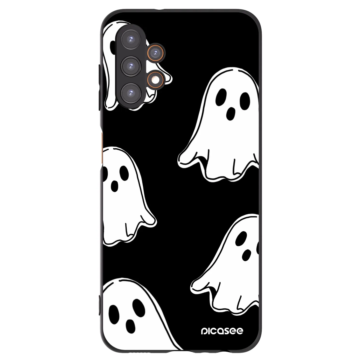 Picasee Samsung Galaxy A13 5G Hülle - Schwarzes Silikon - Black ghosts