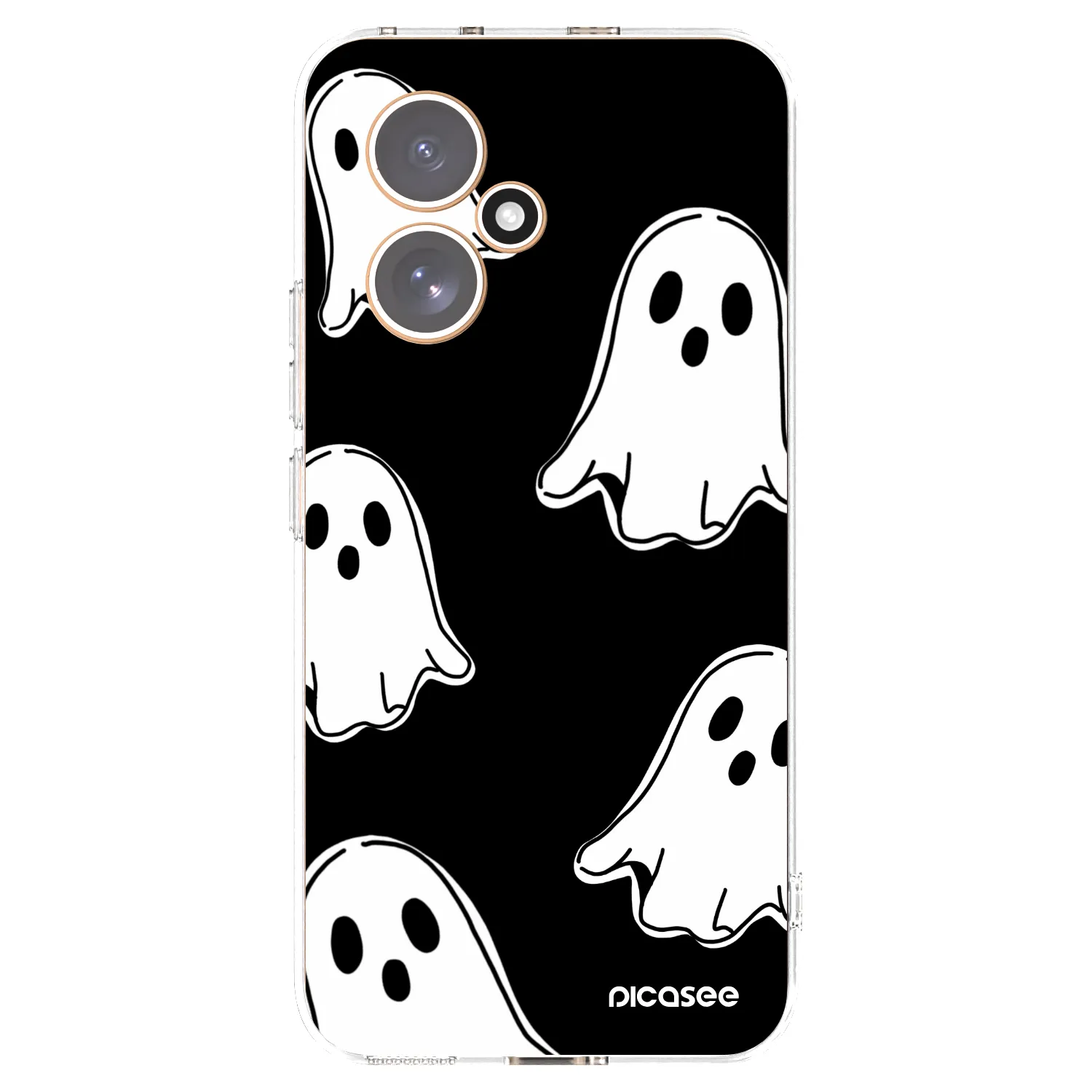 Picasee Honor 400 5G Hülle - Transparentes Silikon - Black ghosts