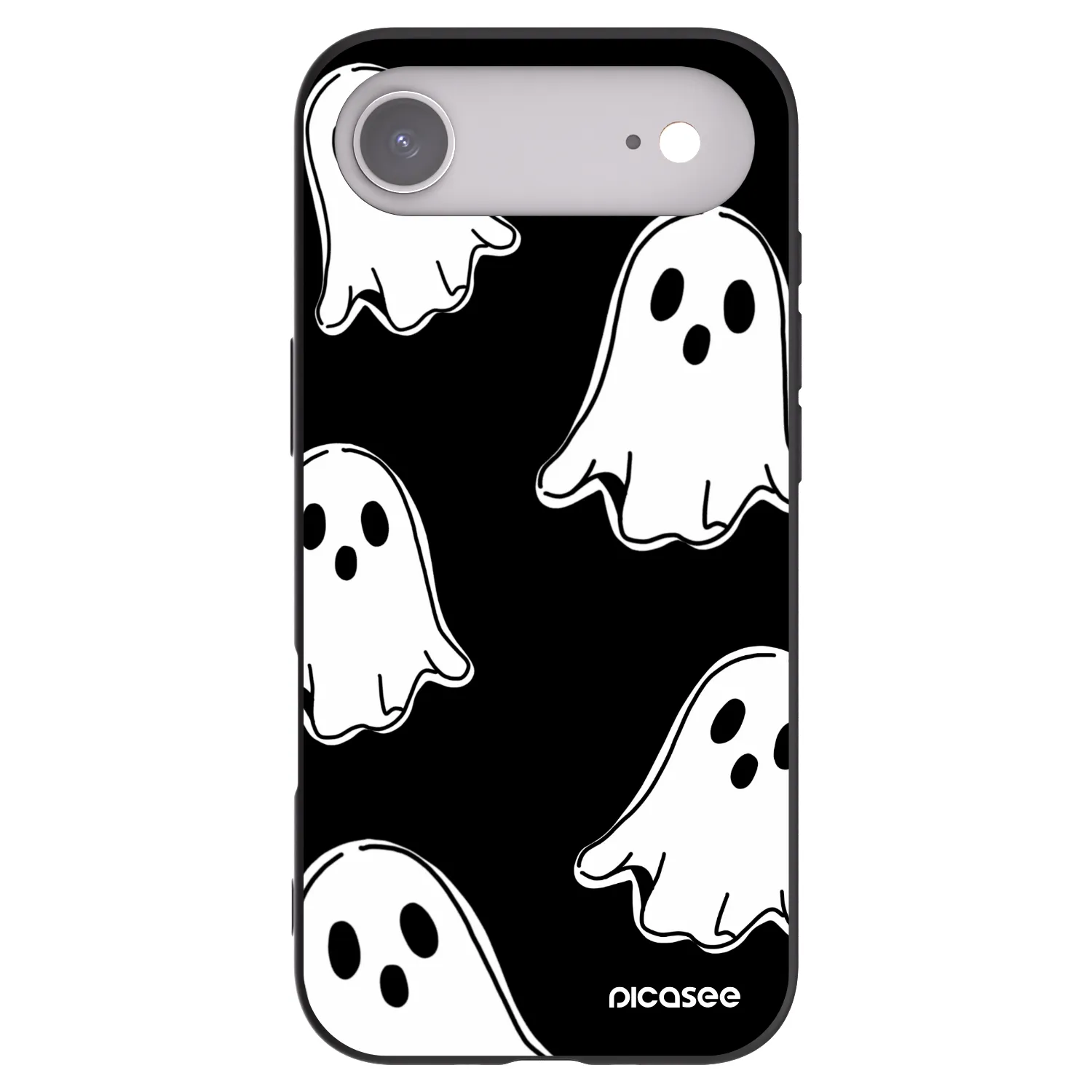 Picasee Apple iPhone Air Hülle - Schwarzes Silikon - Black ghosts