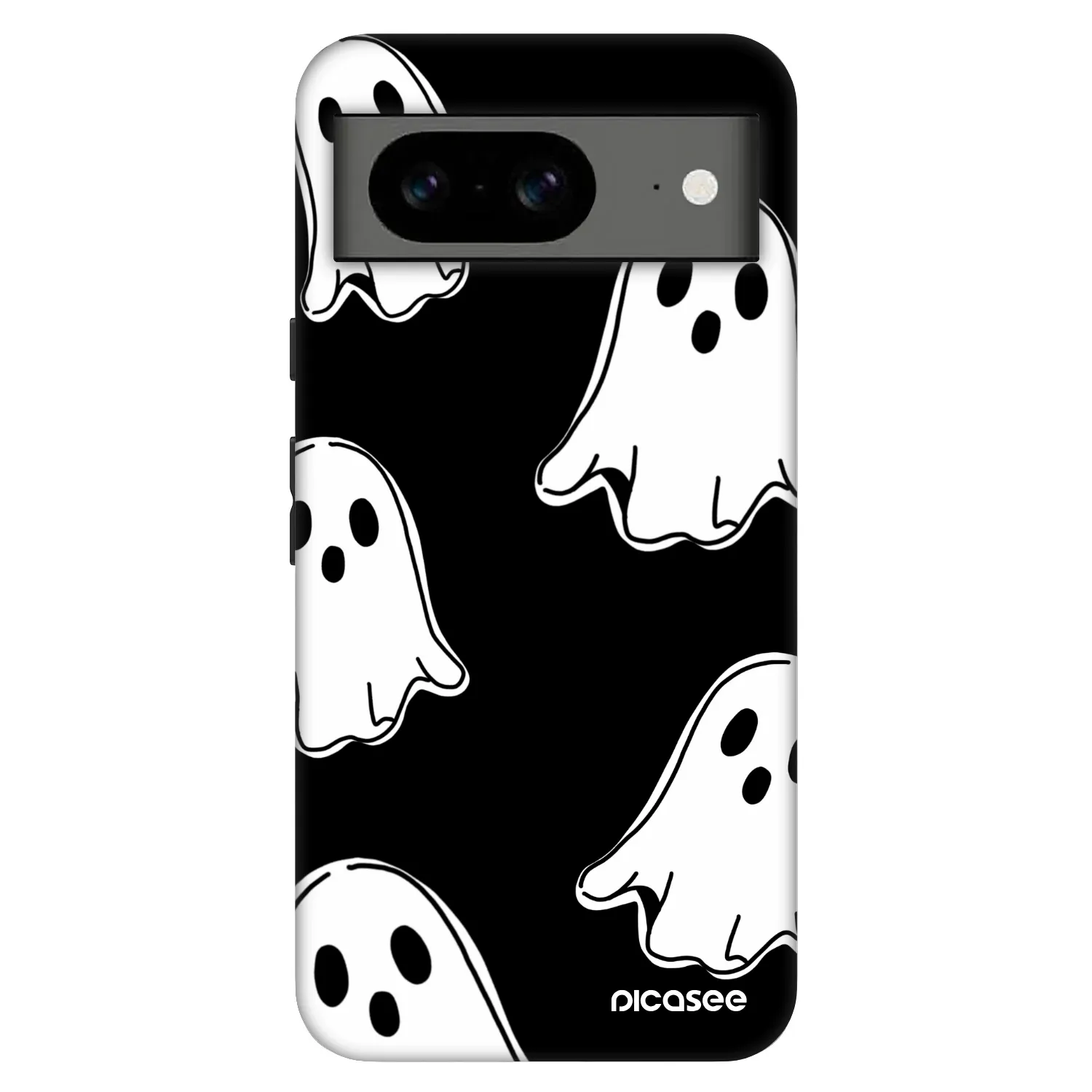 Picasee Fashion Case für Google Pixel 8 Pro - Black ghosts