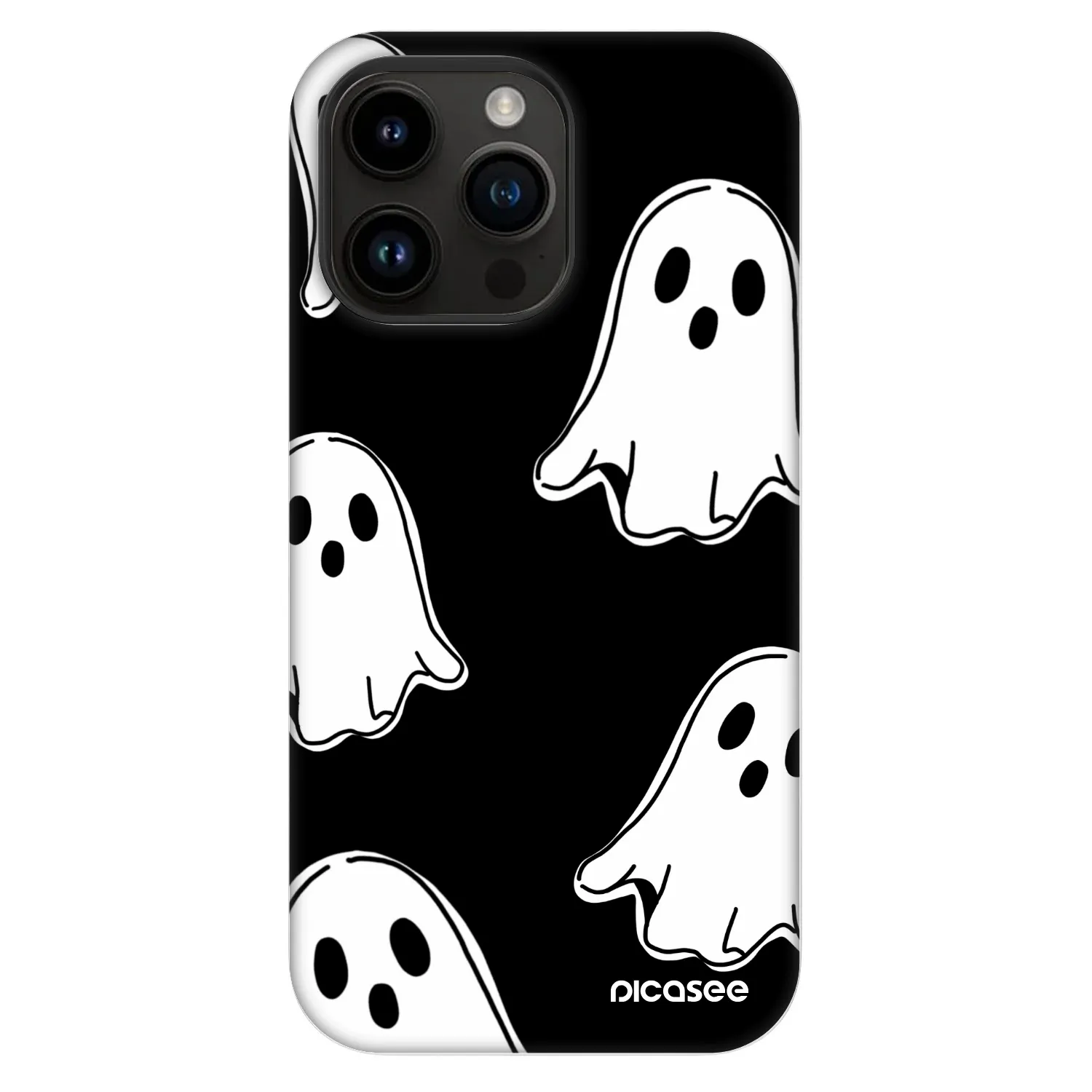 Picasee Fashion Case MagSafe für Apple iPhone 14 Pro Max - Black ghosts