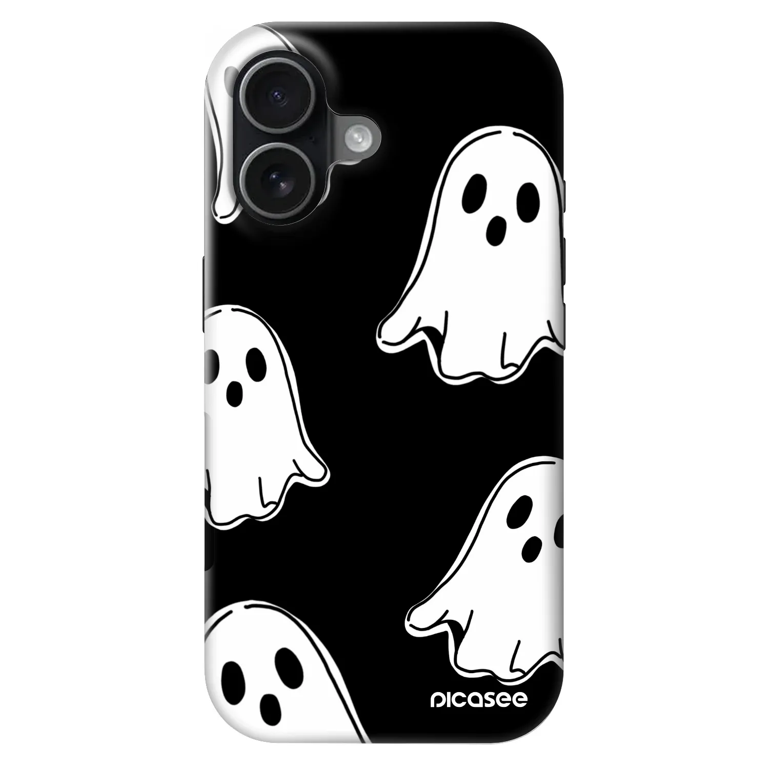 Picasee Fashion Case MagSafe für Apple iPhone 17 - Black ghosts
