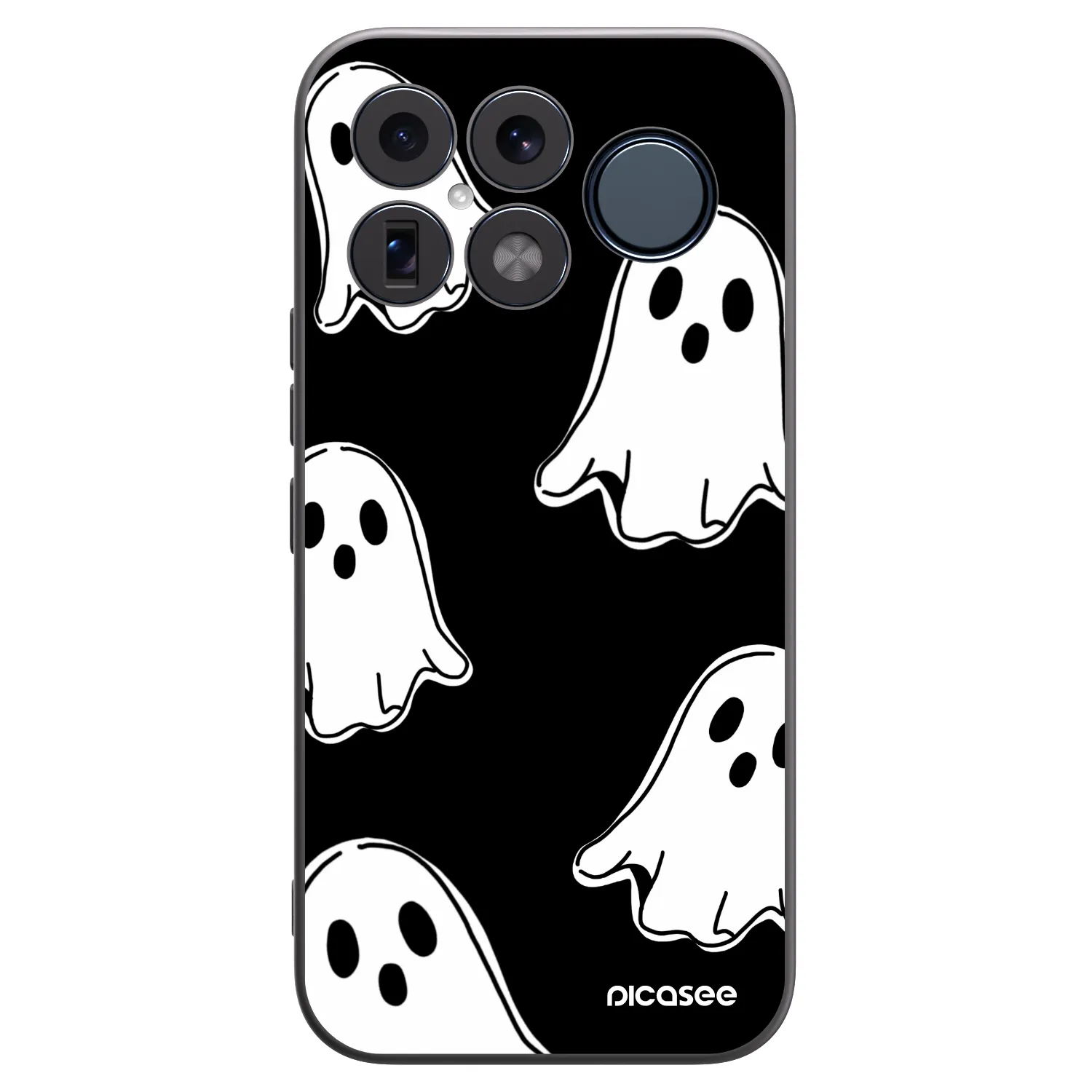Picasee Xiaomi Poco F8 Ultra Hülle - Schwarzes Silikon - Black ghosts