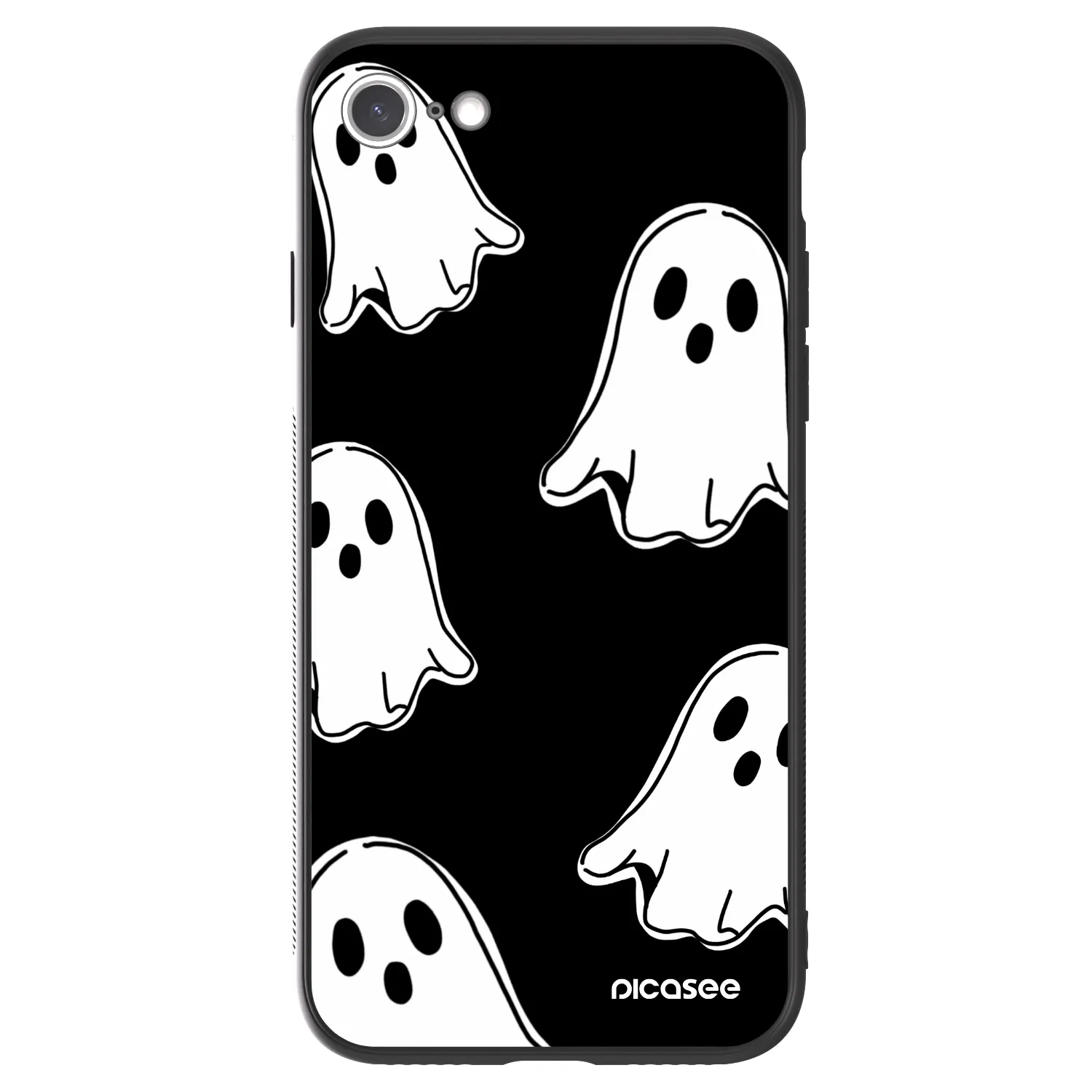 Picasee ULTIMATE CASE für Apple iPhone 7 - Black ghosts