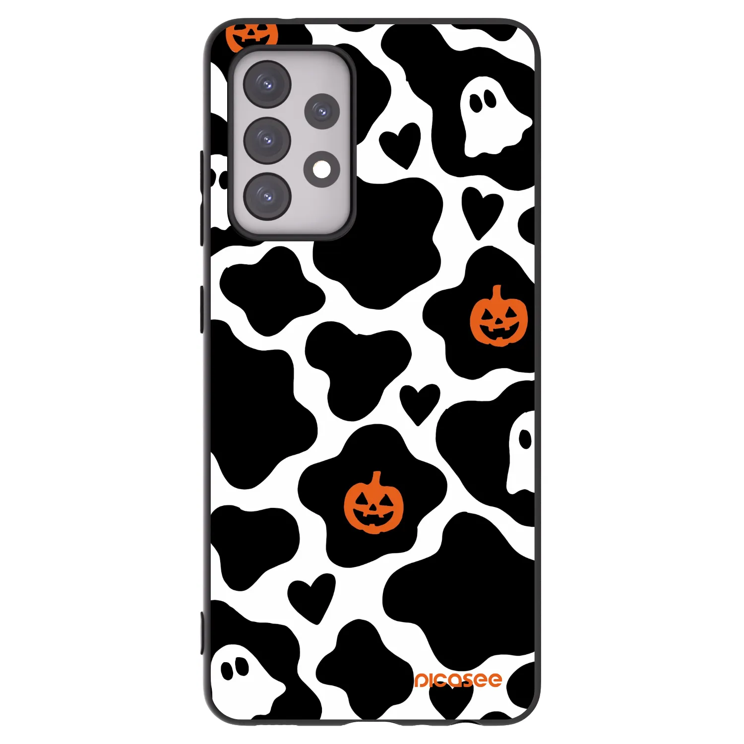 Picasee Samsung Galaxy A52 5G A525F Hülle - Schwarzes Silikon - Boow