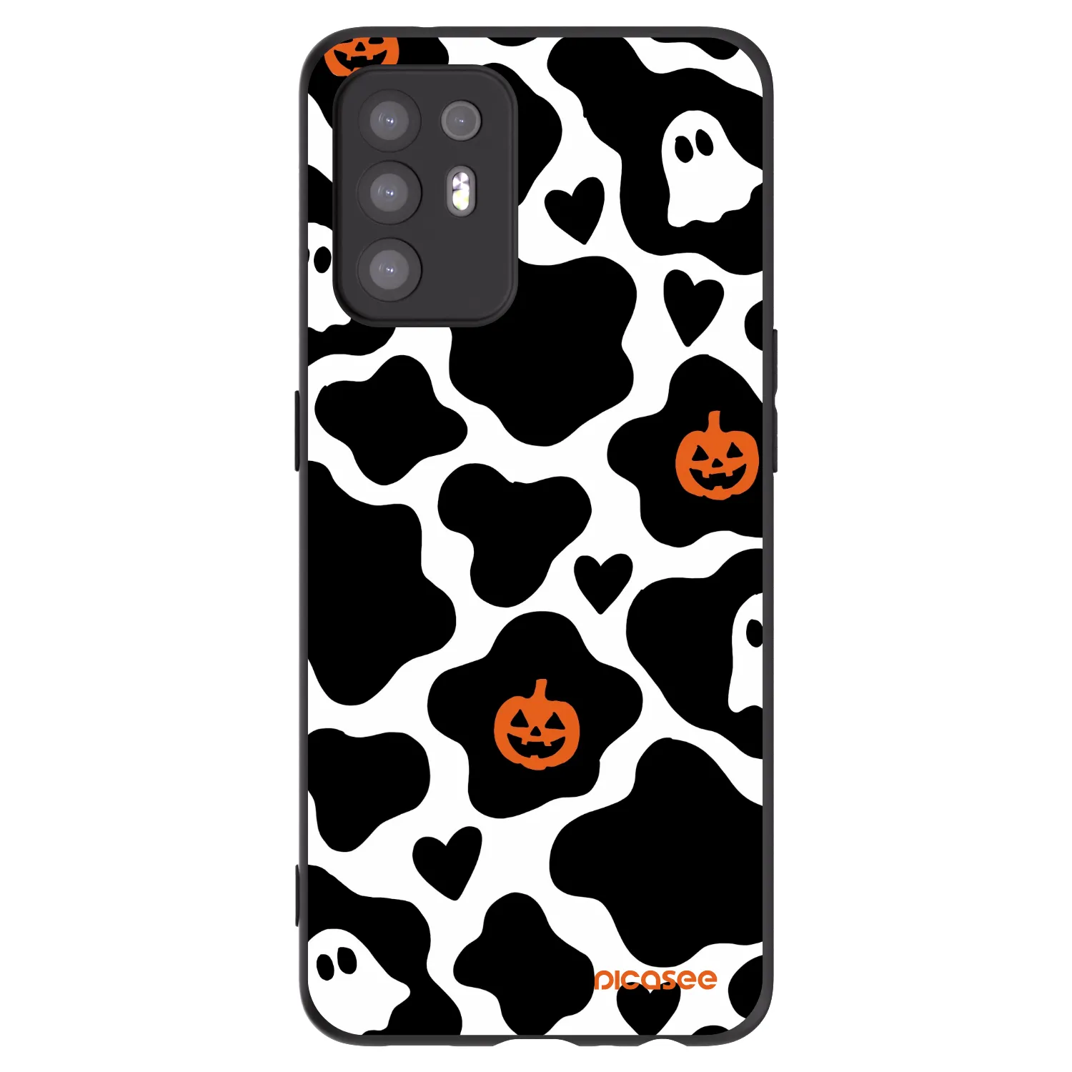 Picasee OPPO A94 5G Hülle - Schwarzes Silikon - Boow